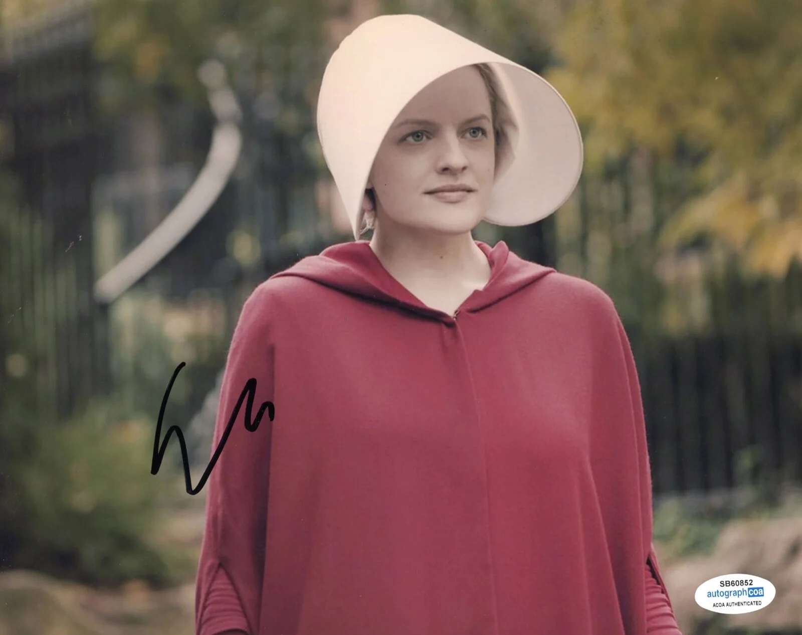 ELISABETH MOSS — Elisabeth Moss signed "HANDMAID'S TALE" 8x10 Photo a Imperfect Women ACOA COA, изображение 3