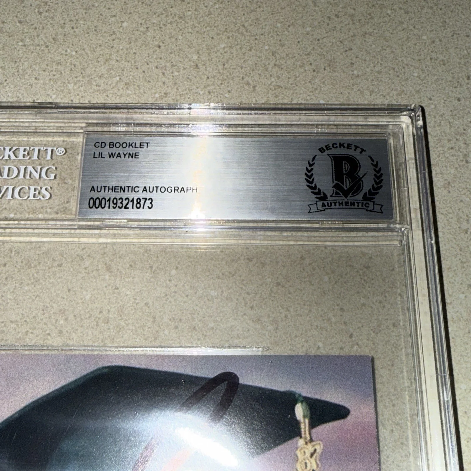 RAPPER LIL WAYNE signed autographed THA CARTER IV CD BECKETT BAS SLABBED, image 4