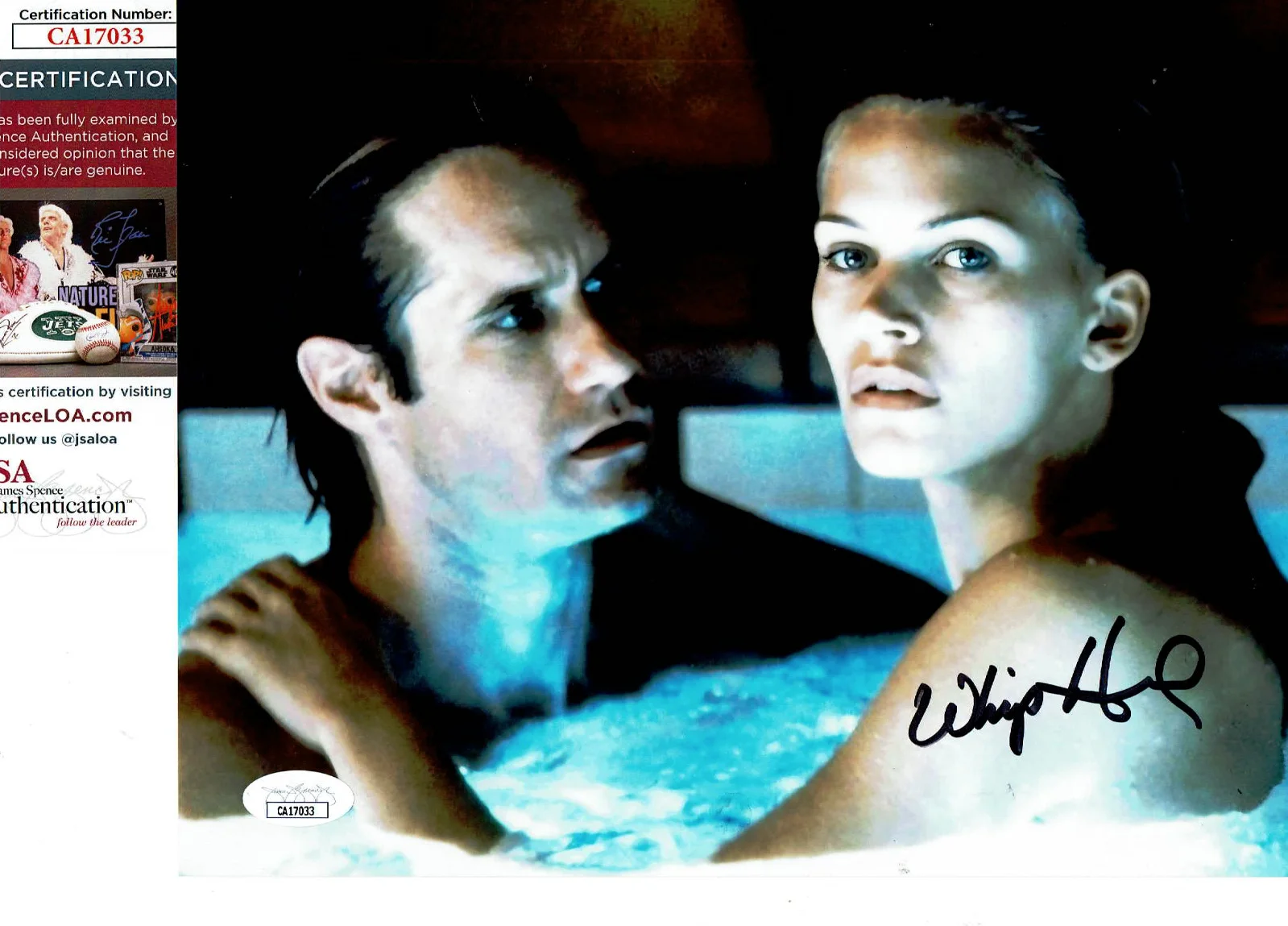 Whip Hubley — Species Movie - Whip Hubley autographed 8x10 photo with model JSA Certified