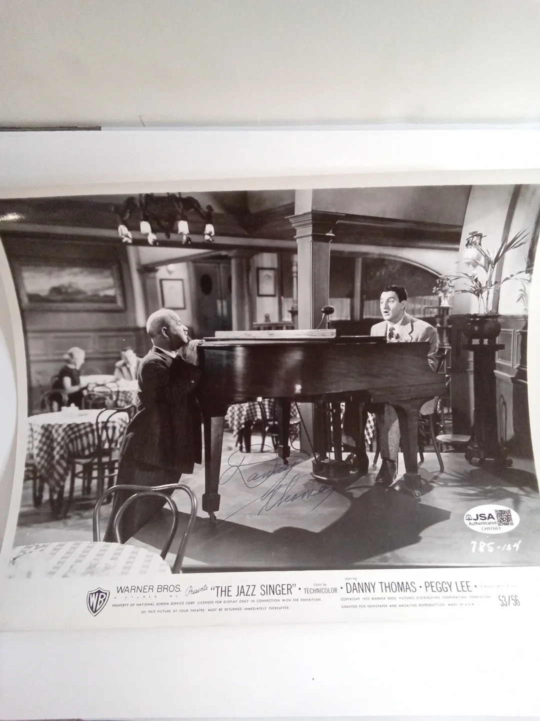 Danny Thomas Signed 8x10 Photo Classic TV Comedy Legend JSA, image 2
