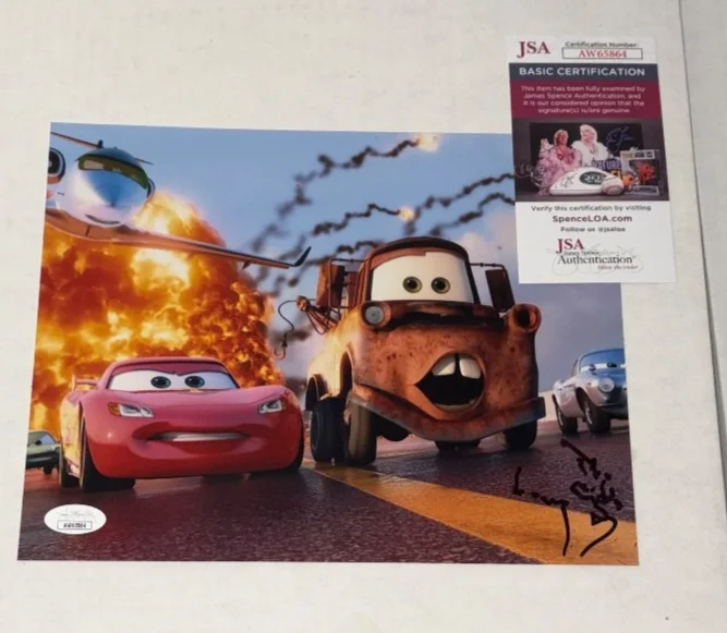 Larry The Cable Guy — Larry The Cable Guy Signed Autographed 8x10 Photo Mater Cars Actor JSA N