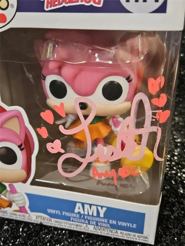 LISA ORTIZ — LISA ORTIZ HAND SIGNED AUTOGRAPHED FUNKO POP! 1171 AMY SONIC THE HEDGEHOG COA, изображение 2