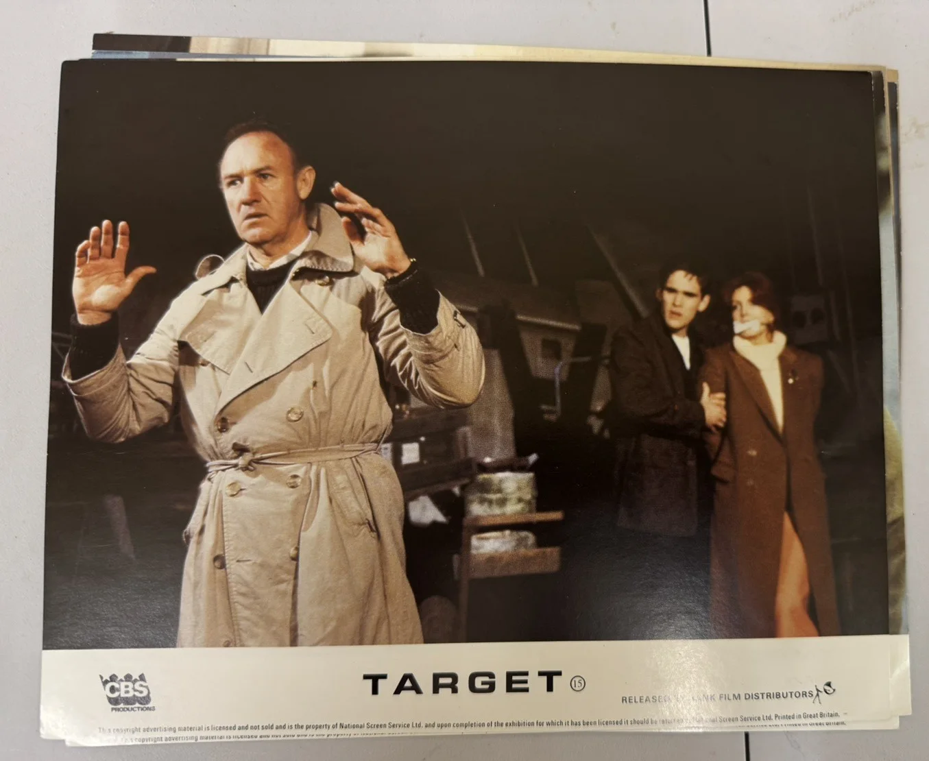 Target 6x Original UK FOH Lobby Cards Gene Hackman Matt Dillon 1985 x8, image 3