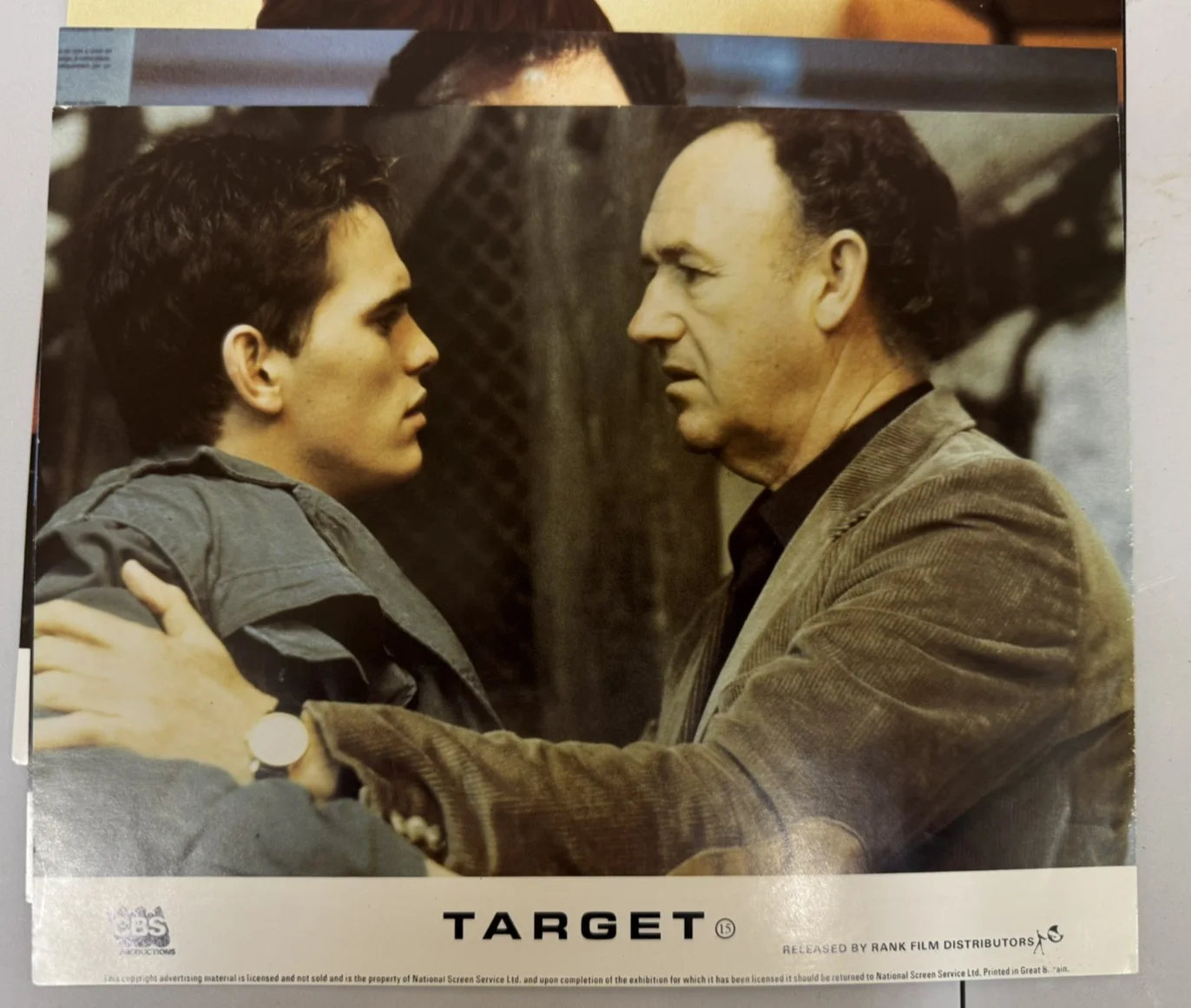 Target 6x Original UK FOH Lobby Cards Gene Hackman Matt Dillon 1985 x8, image 5