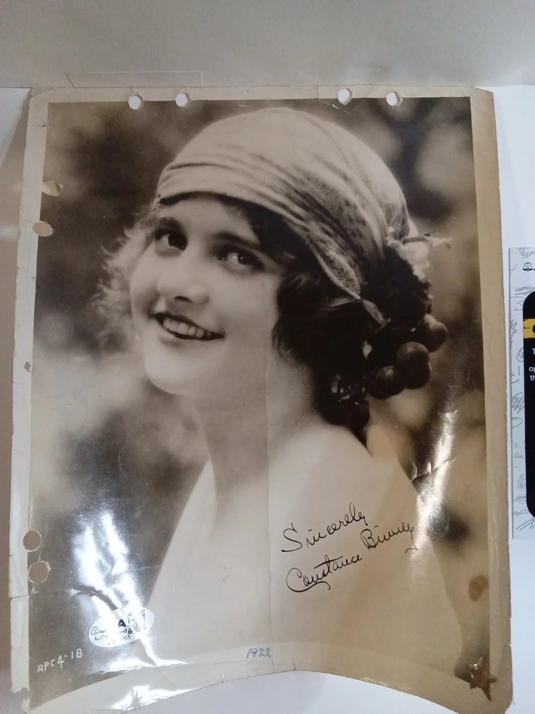 Constance Binney Signed 8x10 Photo Silent Film Star JSA Authenticated, image 2