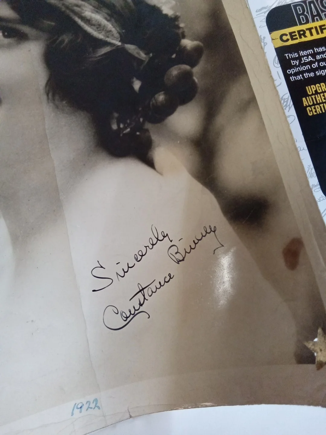 Constance Binney Signed 8x10 Photo Silent Film Star JSA Authenticated, image 3