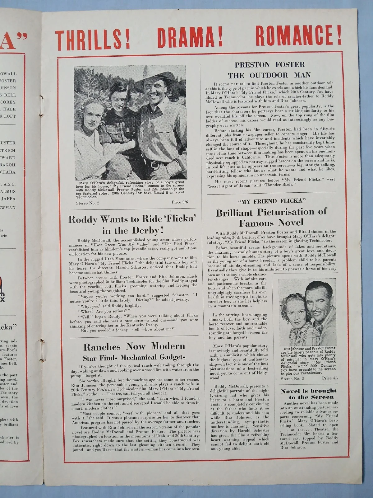 MY FRIEND FLICKA (1943) rare original UK Campaign Press Book, image 4