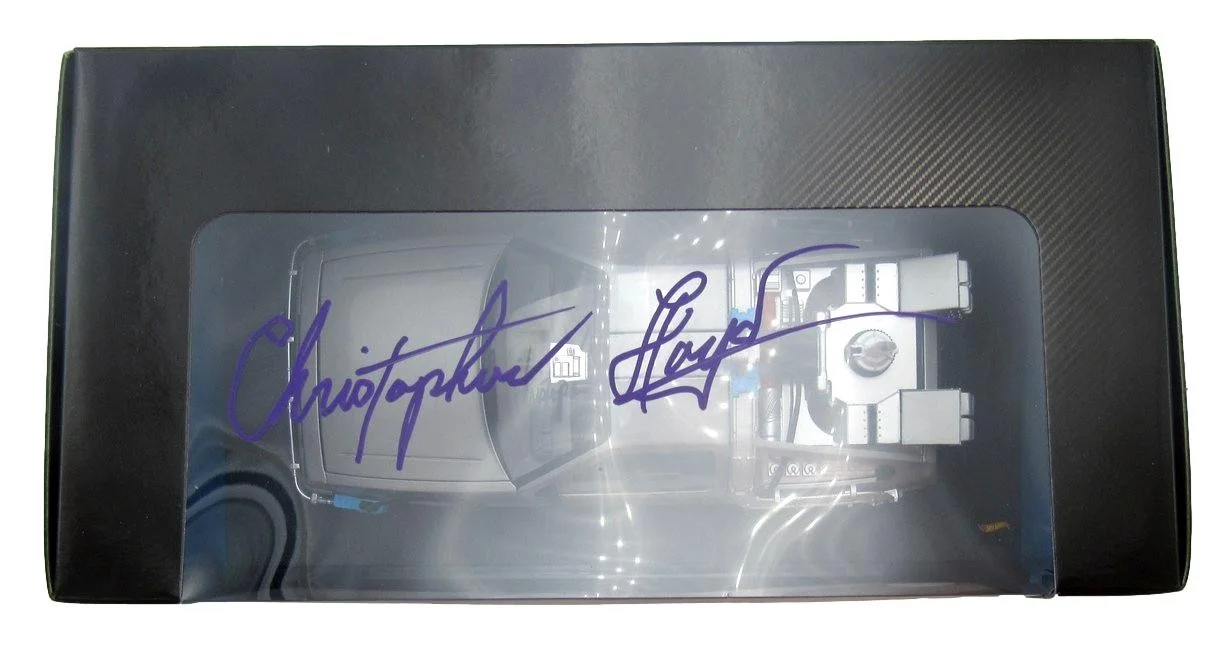 Christopher Lloyd Signed 1:18 Scale Hot Wheels Back to the Future DeLorean JSA, image 3