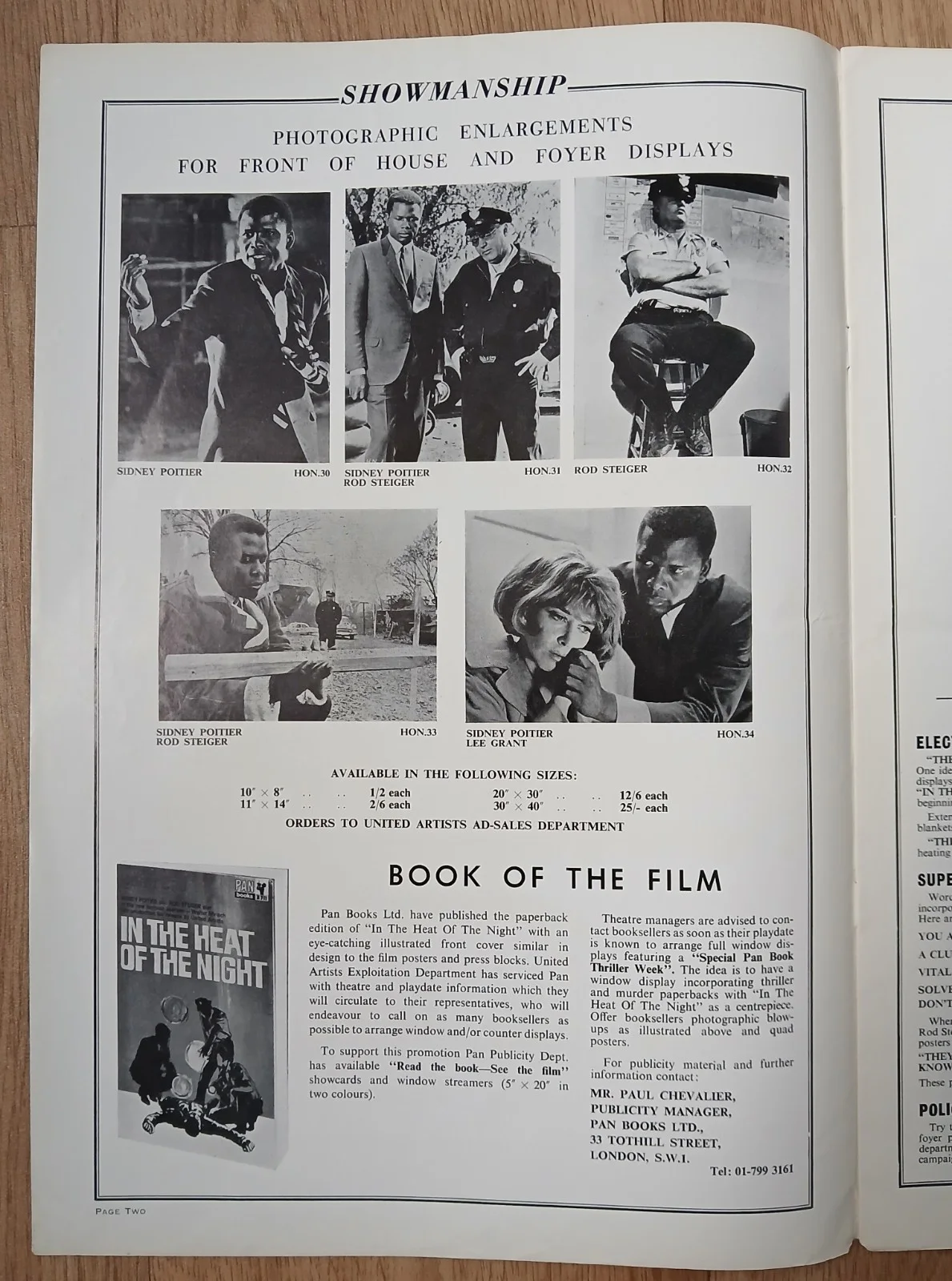 IN THE HEAT OF THE NIGHT (1967) original UK Campaign Press Book - Sidney Poitier, изображение 5