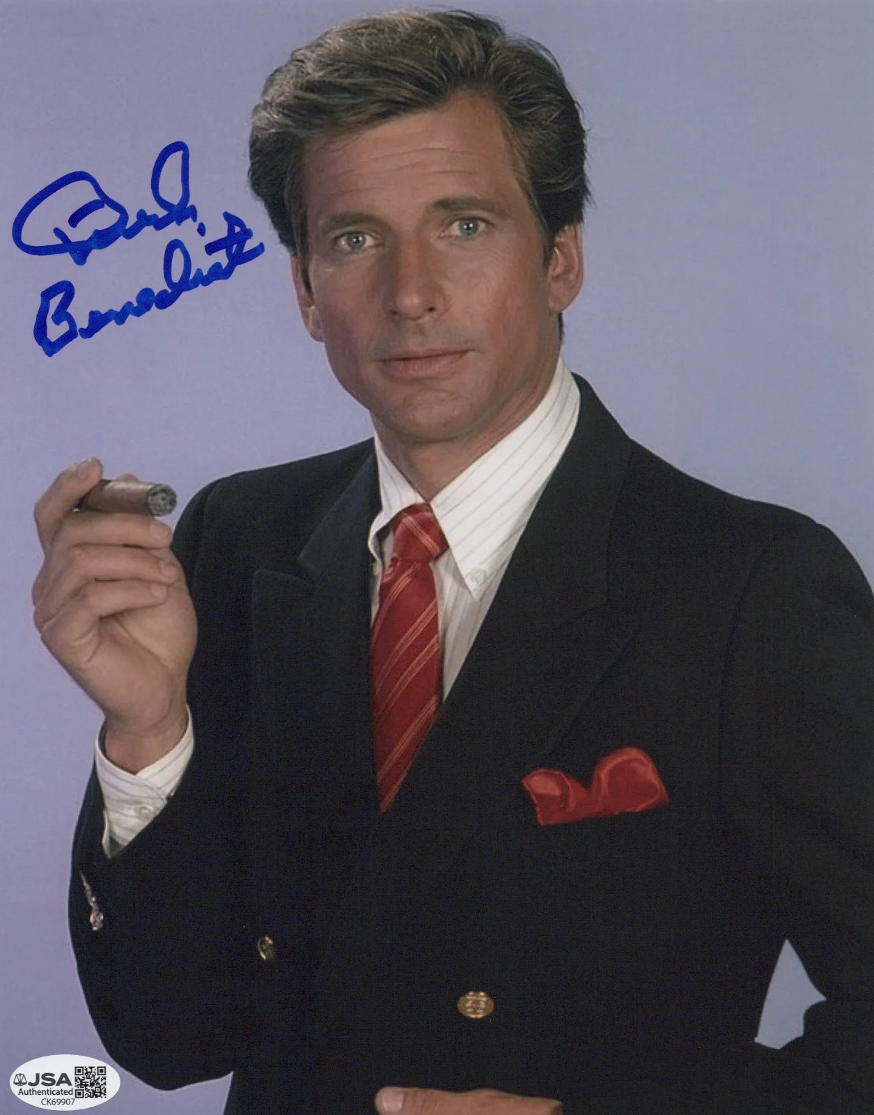 Dirk Benedict — The A-Team 8x10 photo of Faceman signed by Dirk Benedict JSA COA