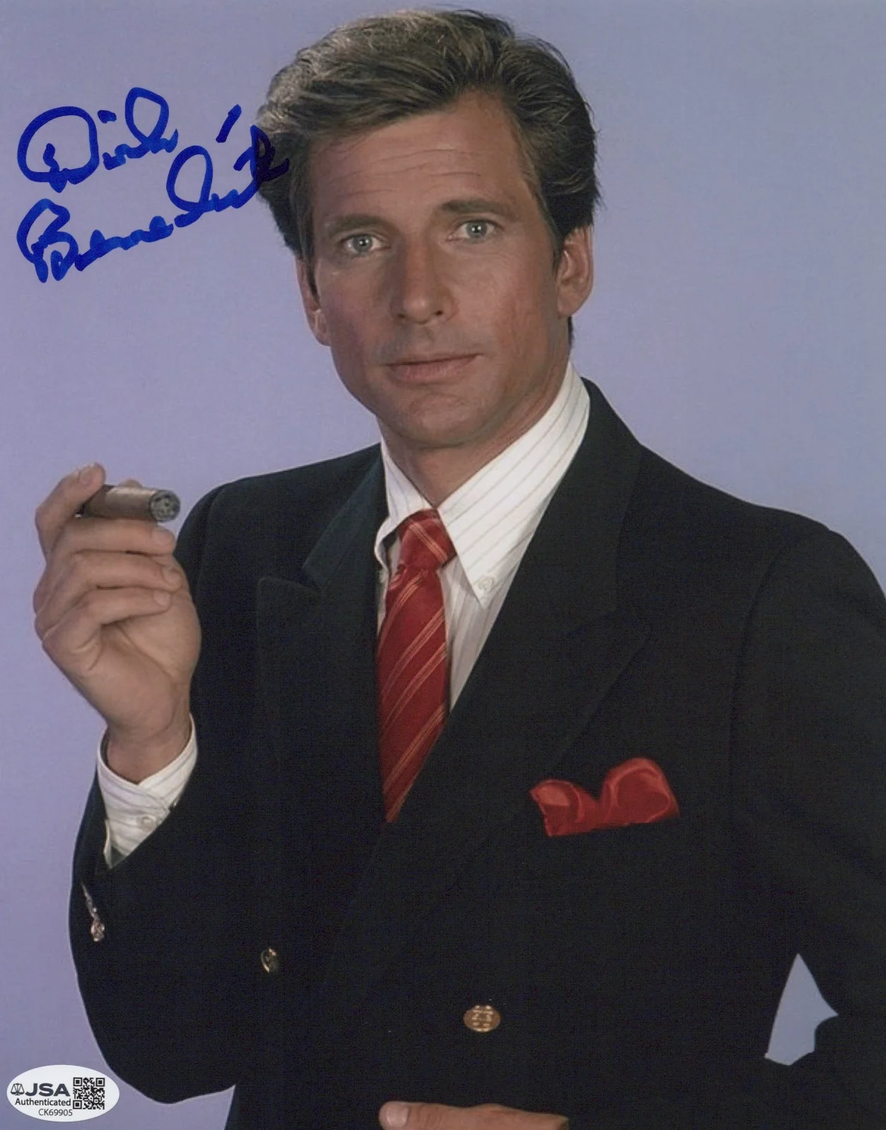 Dirk Benedict — The A-Team 8x10 photo of Faceman signed by Dirk Benedict JSA COA