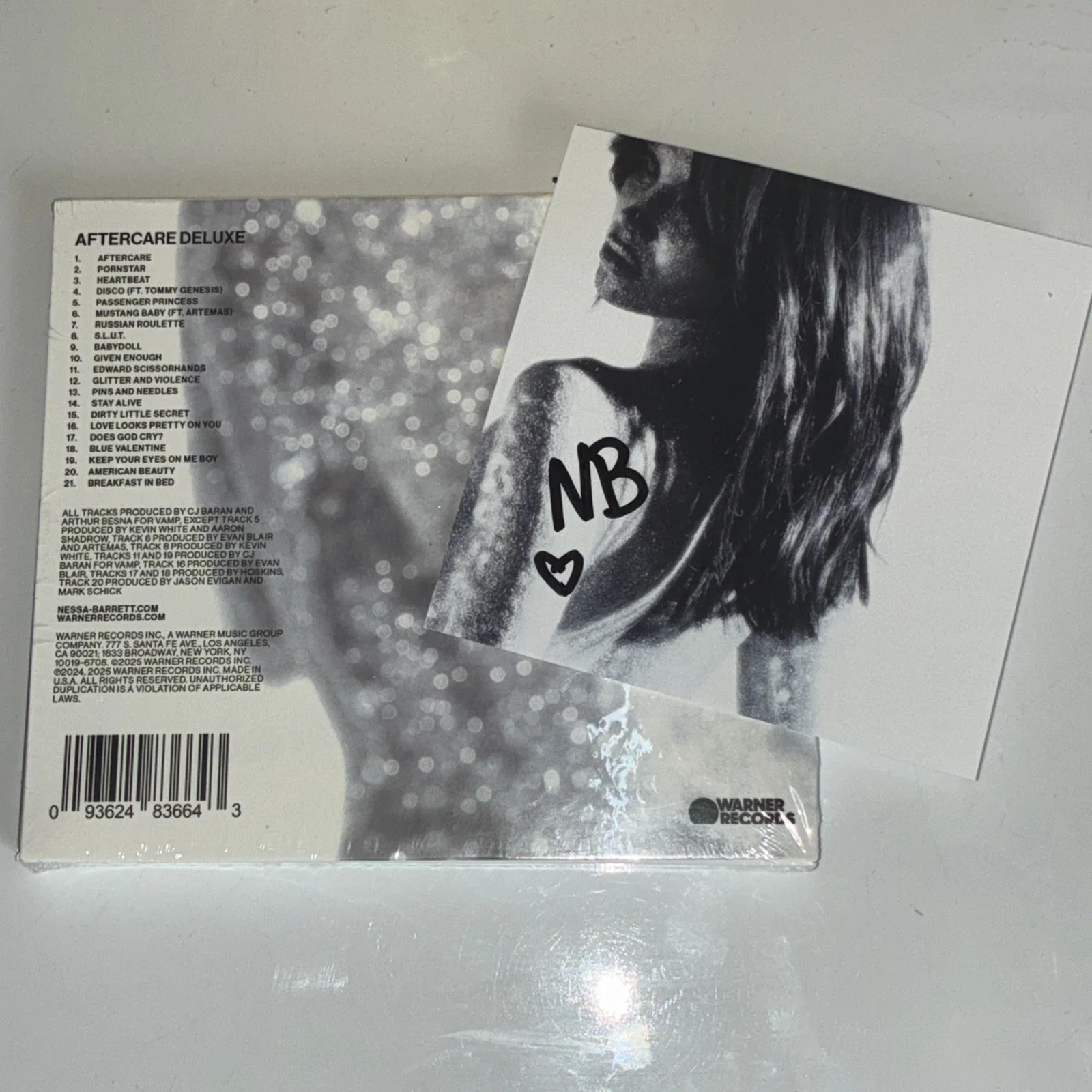 Nessa Barrett - Aftercare Deluxe Signed Autographed [Brand New SEALED CD], изображение 2