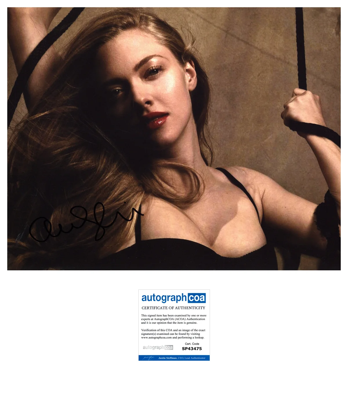 AMANDA SEYFRIED SIGNED MEAN GIRLS 11x14 PHOTO w/EXACT PROOF & AUTOGRAPH COA, изображение 2