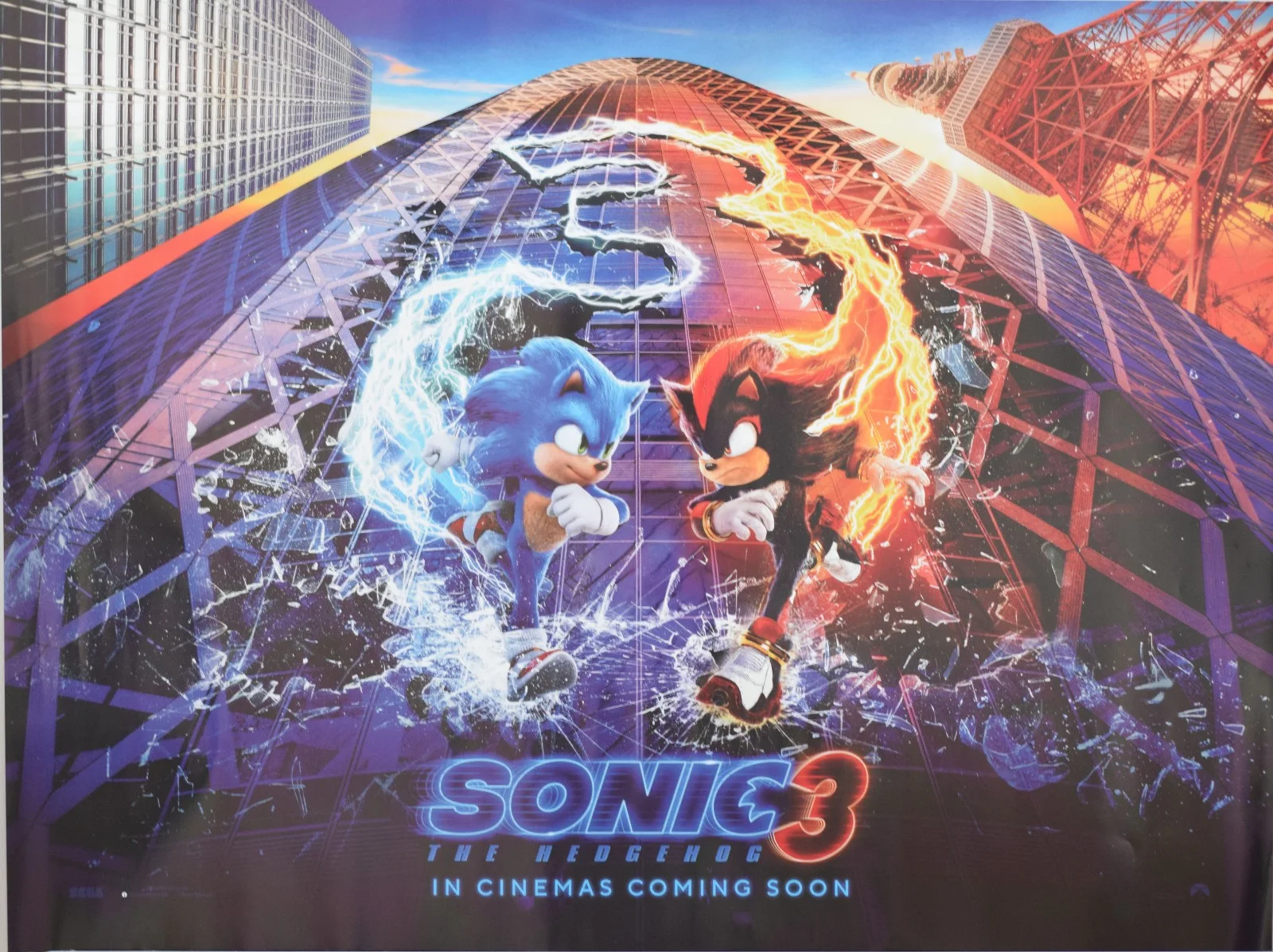 Sonic 2 and Sonic 3 UK Quad Movie Poster Bundle, image 2