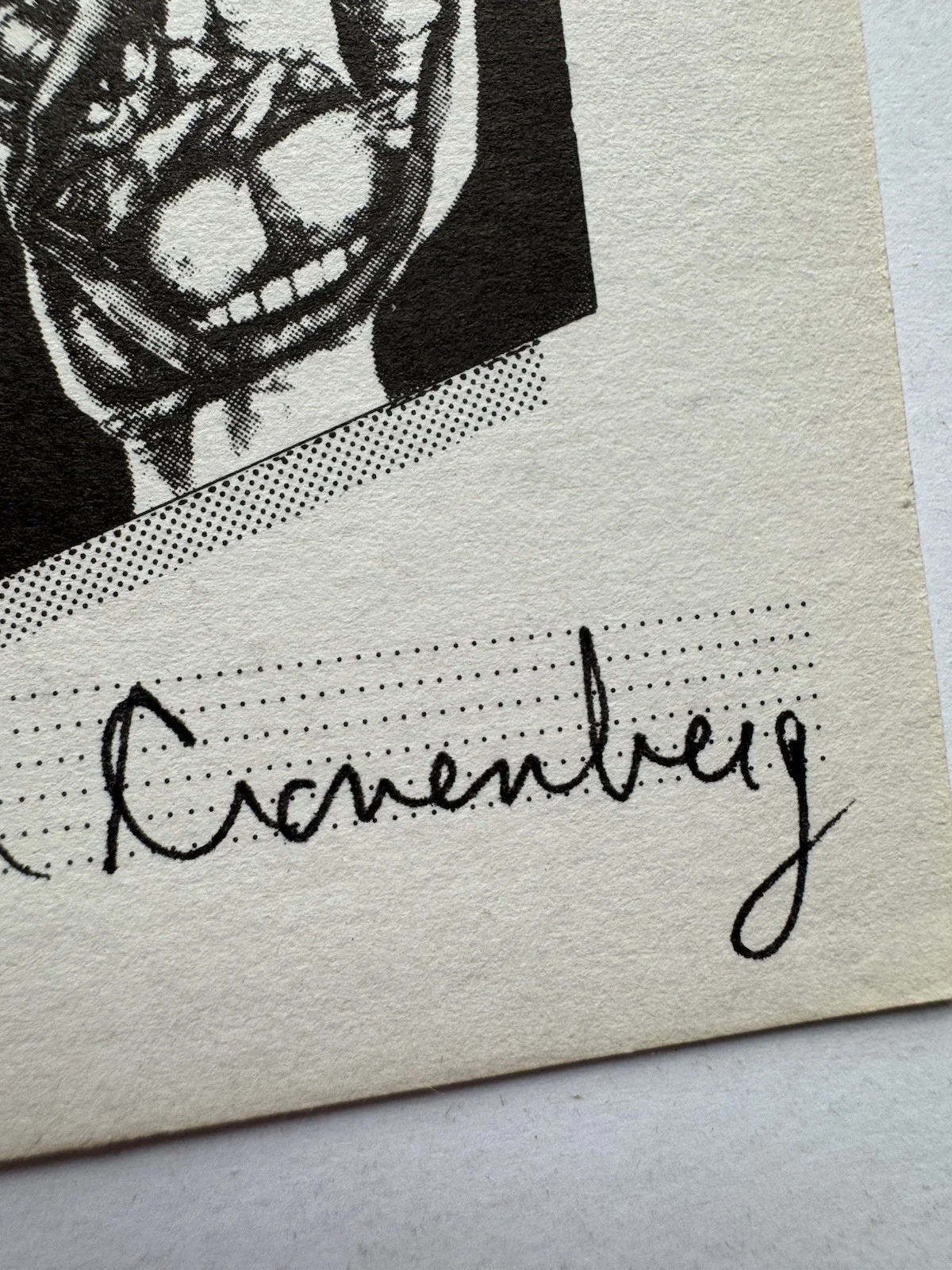 David Cronenberg — David Cronenberg Signed Bookplate Shape of Rage Brood Horror Director Autograph, image 5
