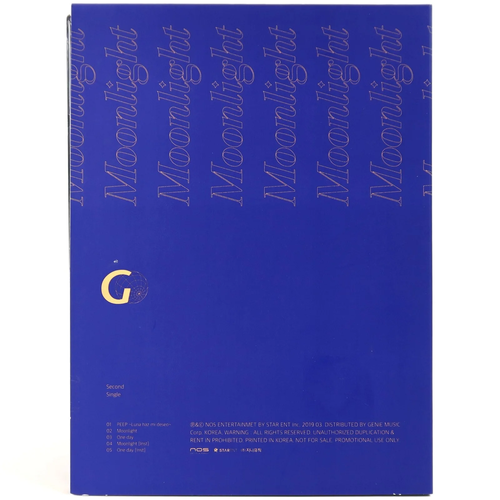 Geegu - Moonlight 2nd Single Album Signed CD Promo K-Pop 2019, image 2