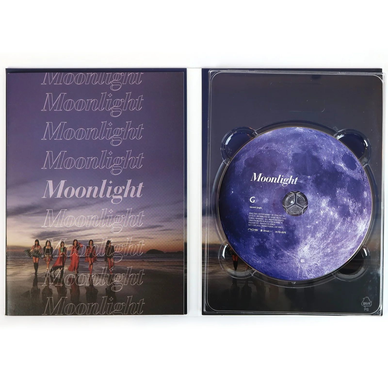 Geegu - Moonlight 2nd Single Album Signed CD Promo K-Pop 2019, image 3