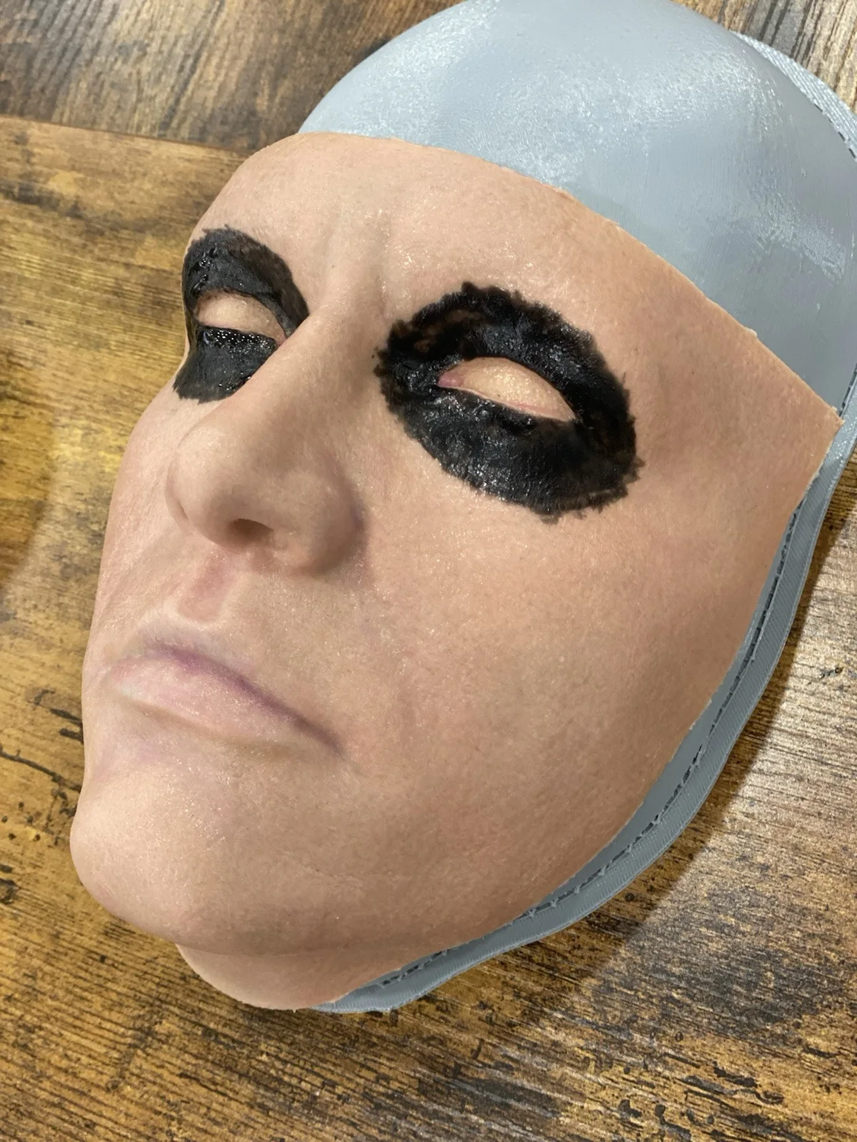 Batman Cowl Val Kilmer Silicone Face 1:1 Prop Hyper Real., image 3