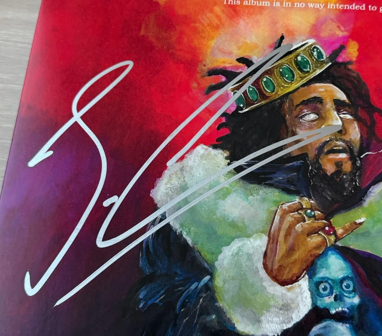J. Cole Signed Autographed 2018 KOD LP Vinyl Album PSA/DNA AUTO SIGNATURE, изображение 2