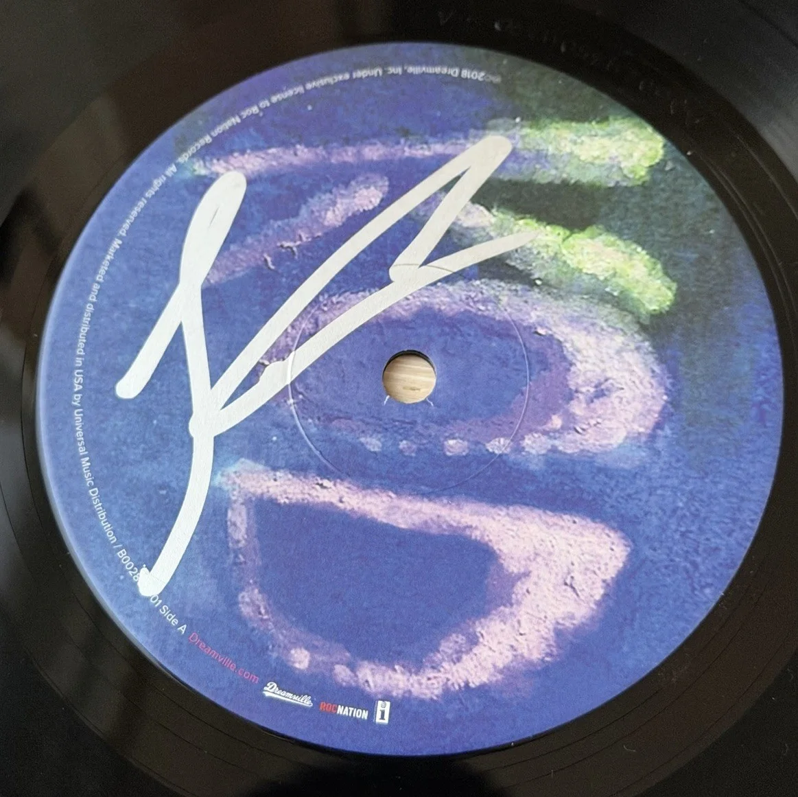 J. Cole Signed Autographed KOD Album LP Vinyl Disc PSA/DNA AUTO, изображение 2