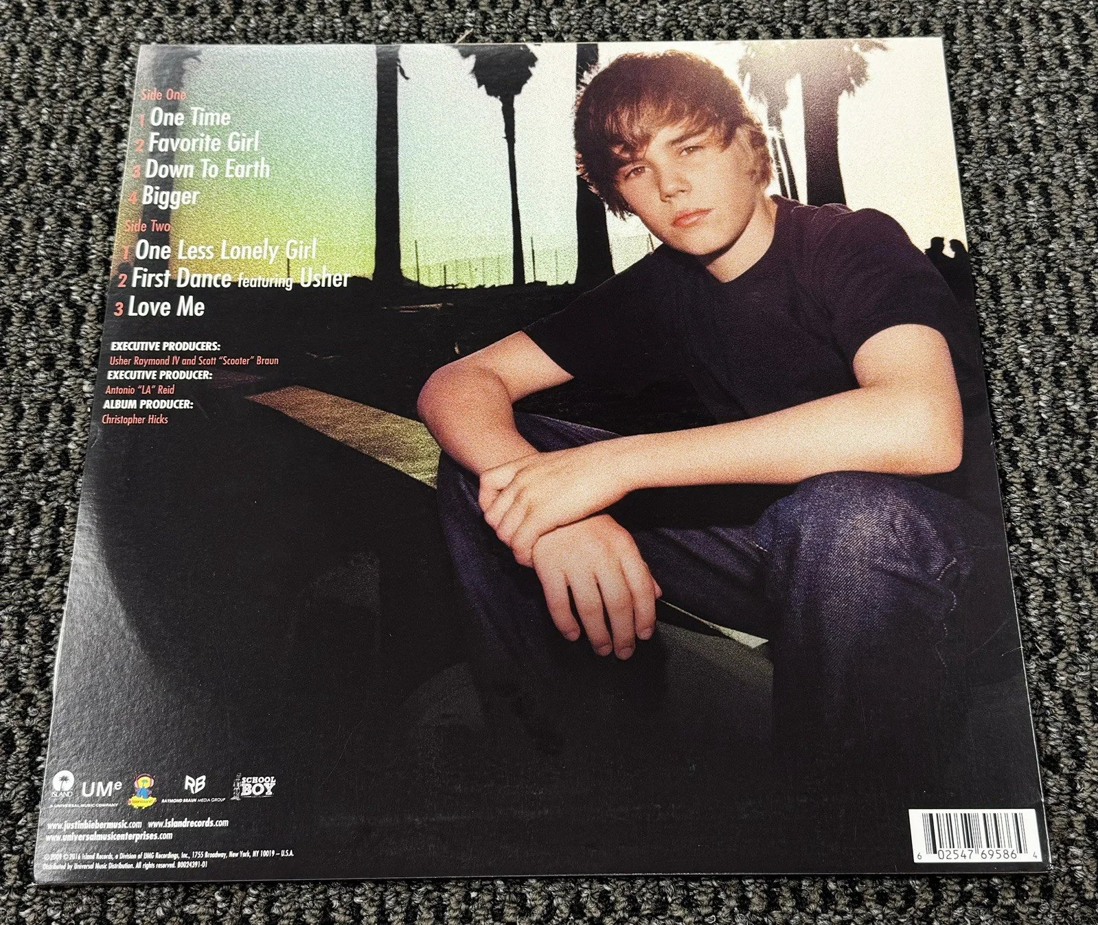 Justin Bieber Signed Autograph 2009 My World Debut EP Album Vinyl PSA/DNA Rare, изображение 2