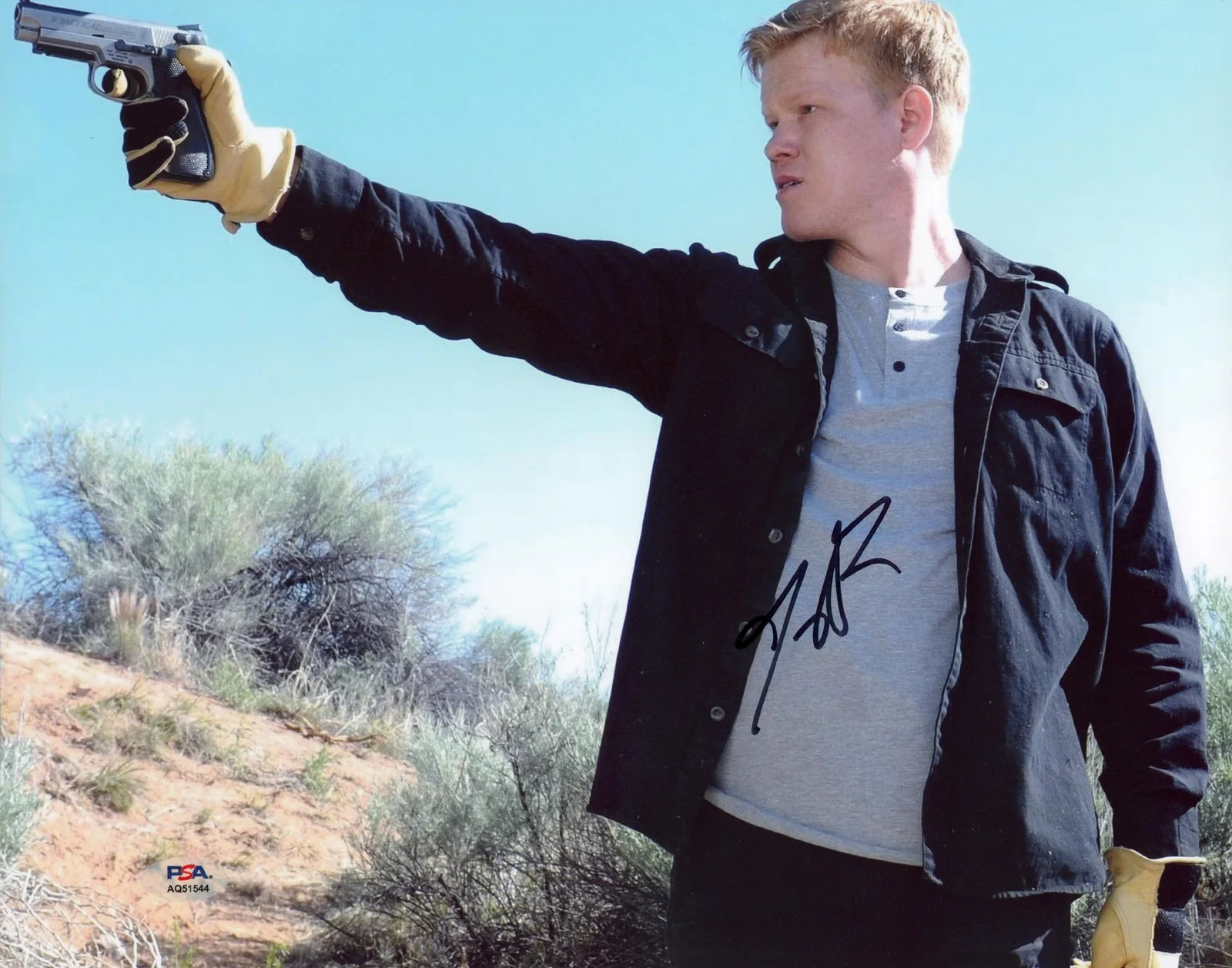 Jesse Plemons — Jesse Plemons Breaking Bad Authentic Signed 11x14 Horizontal Photo PSA #AQ51544
