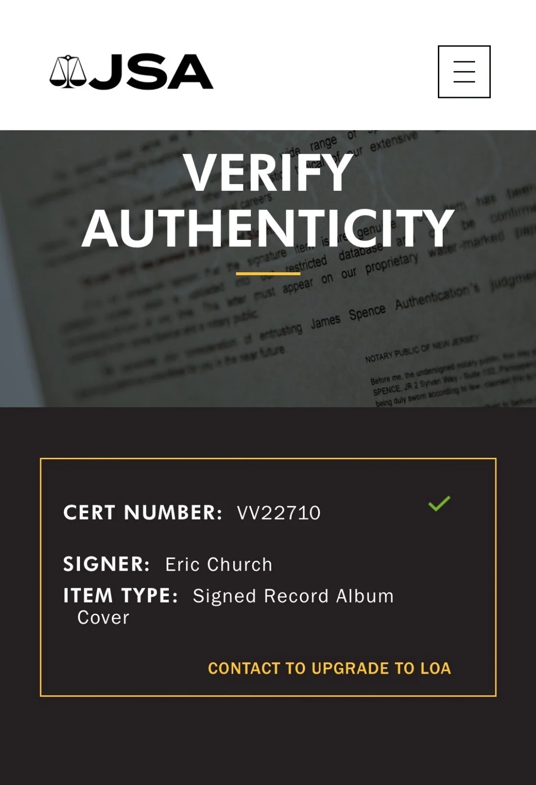 Eric Church Signed Chief Vinyl Record JSA COA VV22710, image 4
