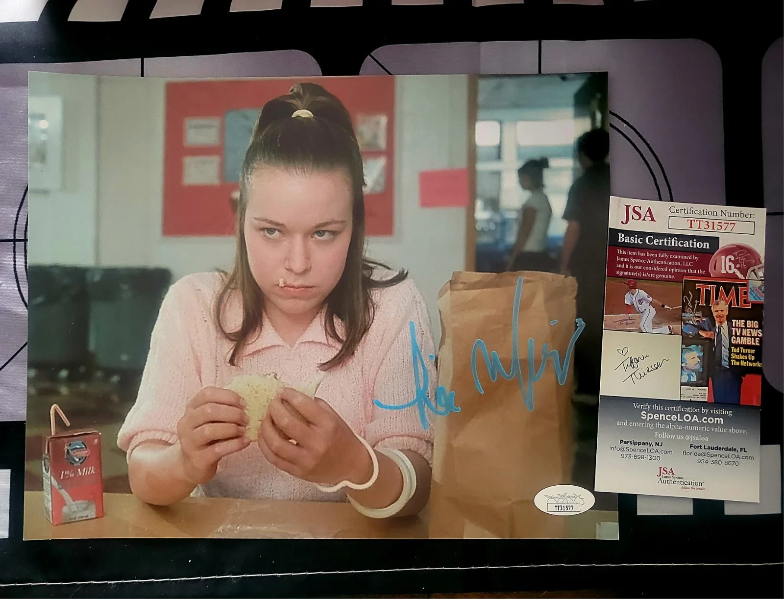 Tina Majorino — Napoleon Dynamite - Kip & Deb signed 8x10s Tina Majorino and Aaron Ruel- JSA COA, изображение 3