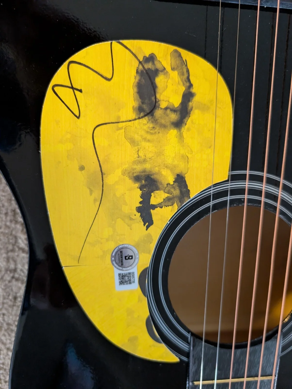 Ed Sheeran Signed 38" Acoustic Autographed Guitar Beckett COA – Premium Piece, image 3