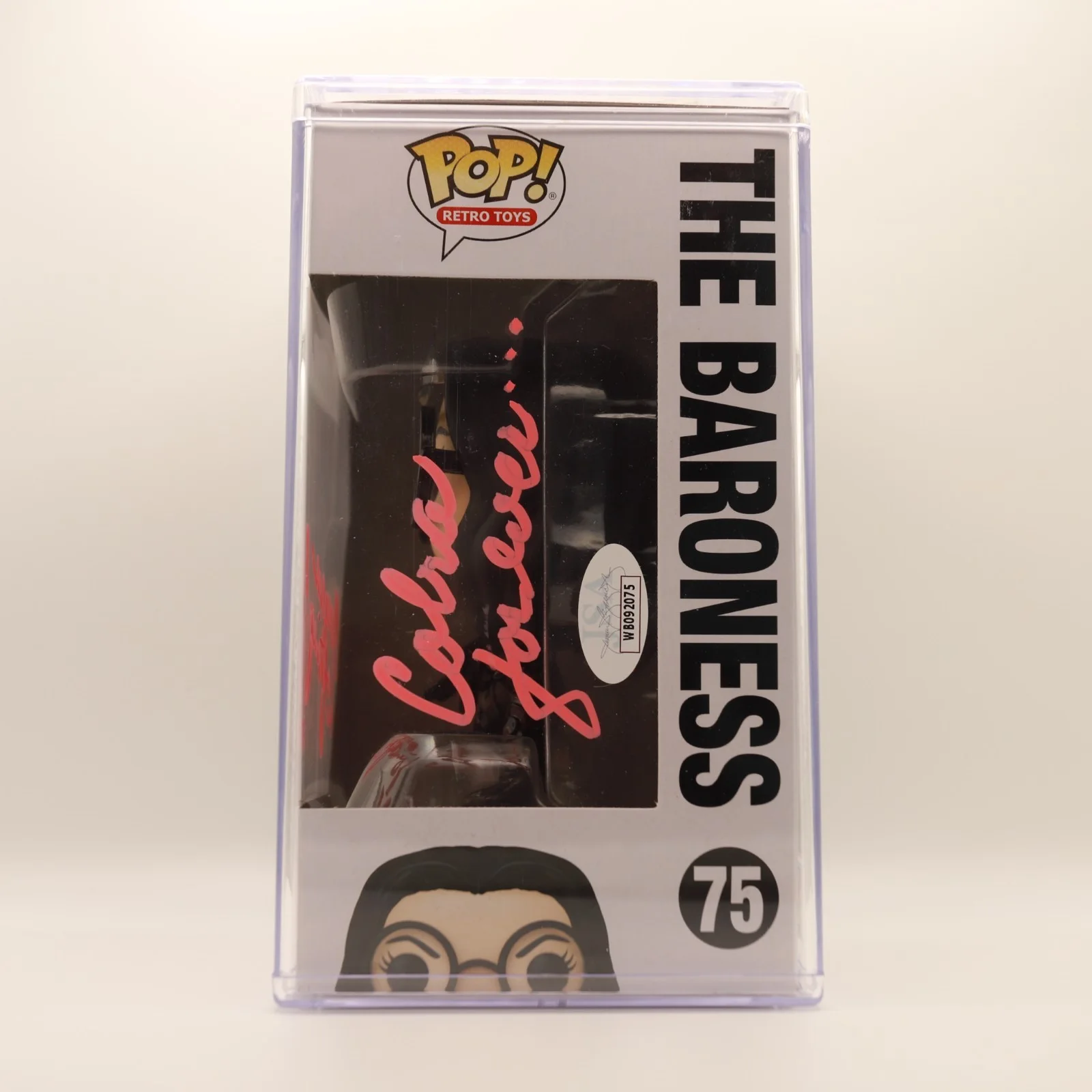 Funko Pop 75 Baroness G.I. Joe signed by Morgan Lofting "Cobra Forever" COA Mint, изображение 2