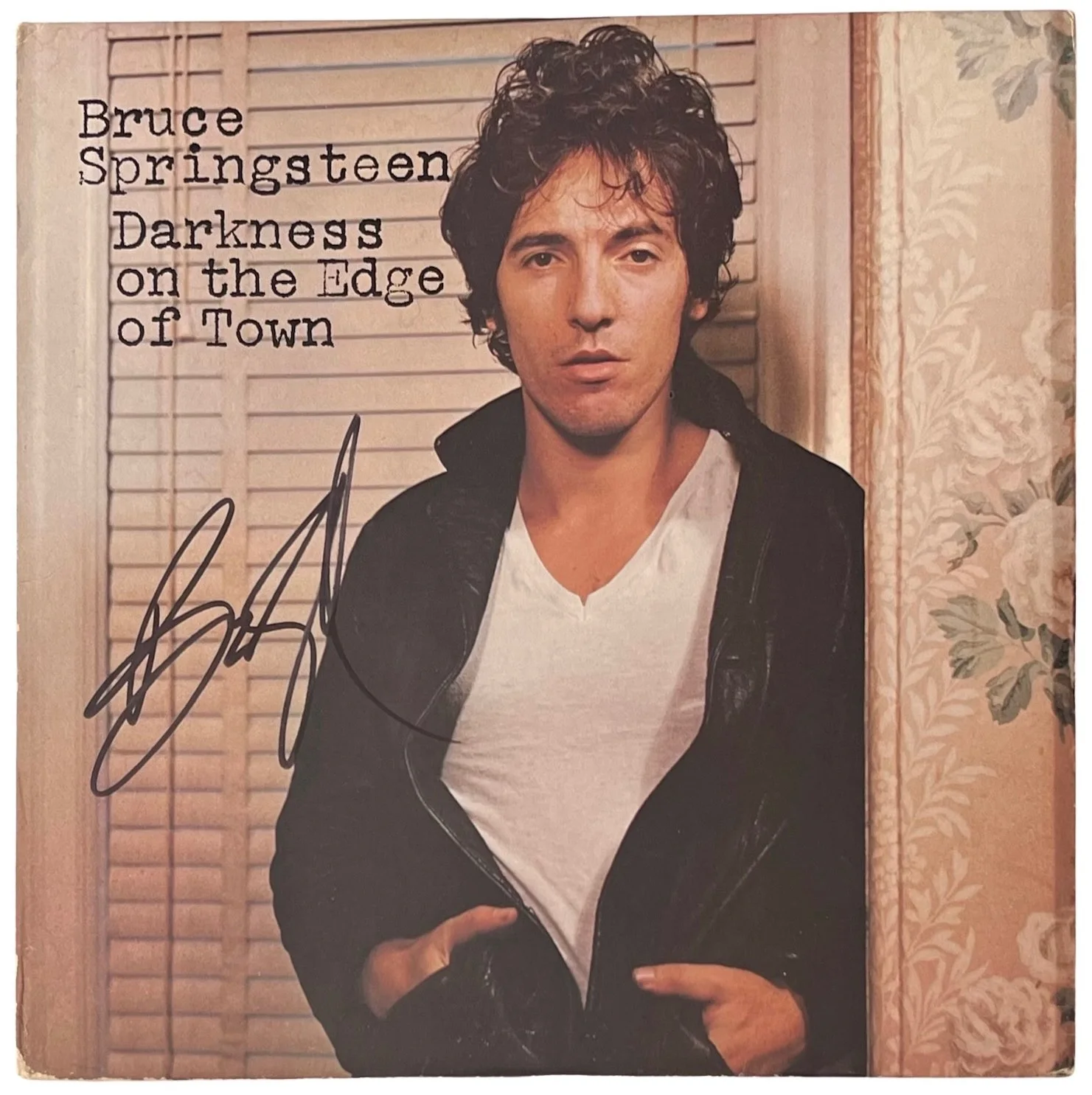 Bruce Springsteen Signed Darkness On The Edge Of Town Vinyl Record Beckett LOA, изображение 3