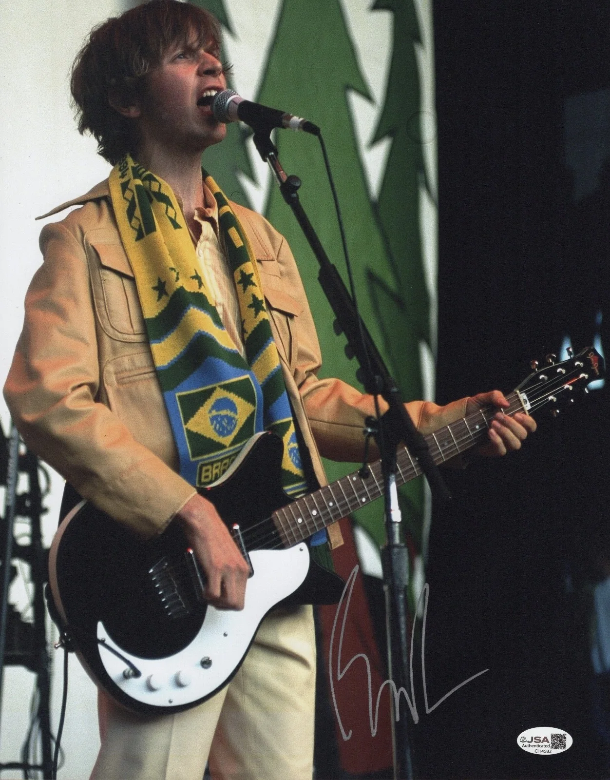 Beck Hansen Signed 11x14 Photo (Mountain View, CA - 8/1/1996) JSA COA CI14582, изображение 2