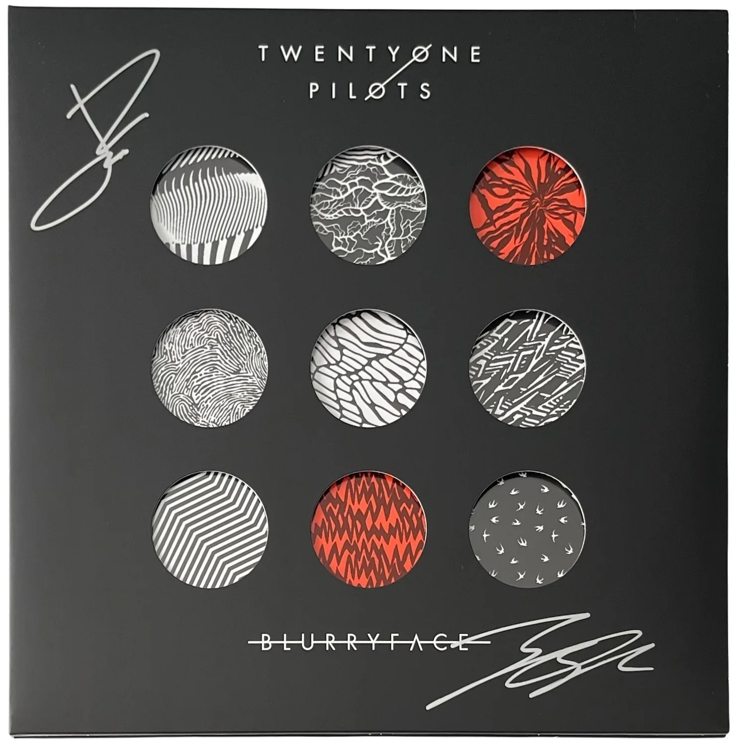 Tyler Joseph & Josh Dun Signed Twenty One Pilots Blurryface Vinyl Record JSA COA, изображение 2