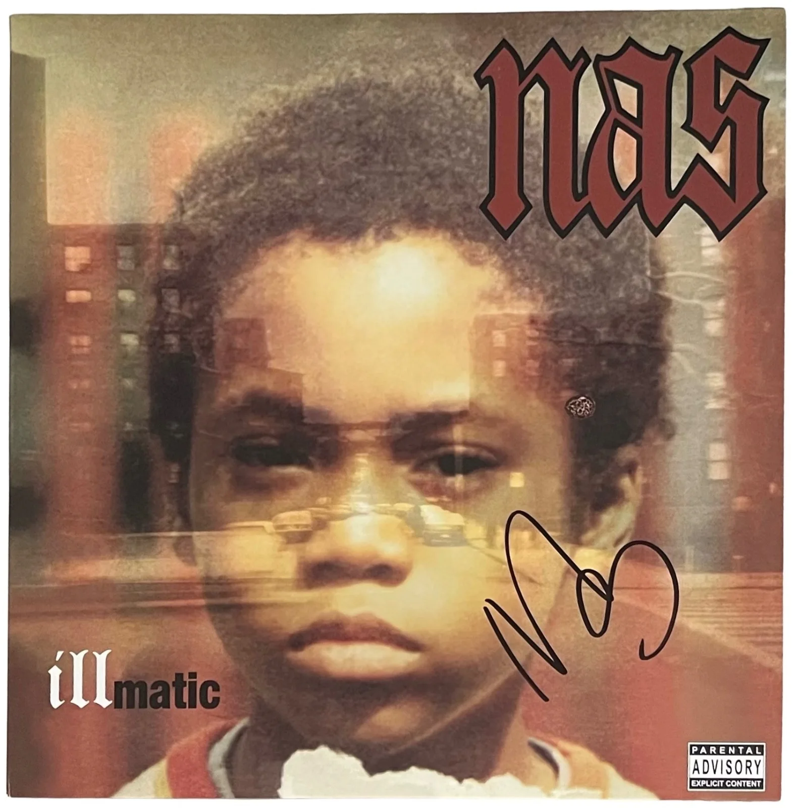 Nas (Nasir Jones) Signed Illmatic Vinyl Record JSA COA CI14602, изображение 2