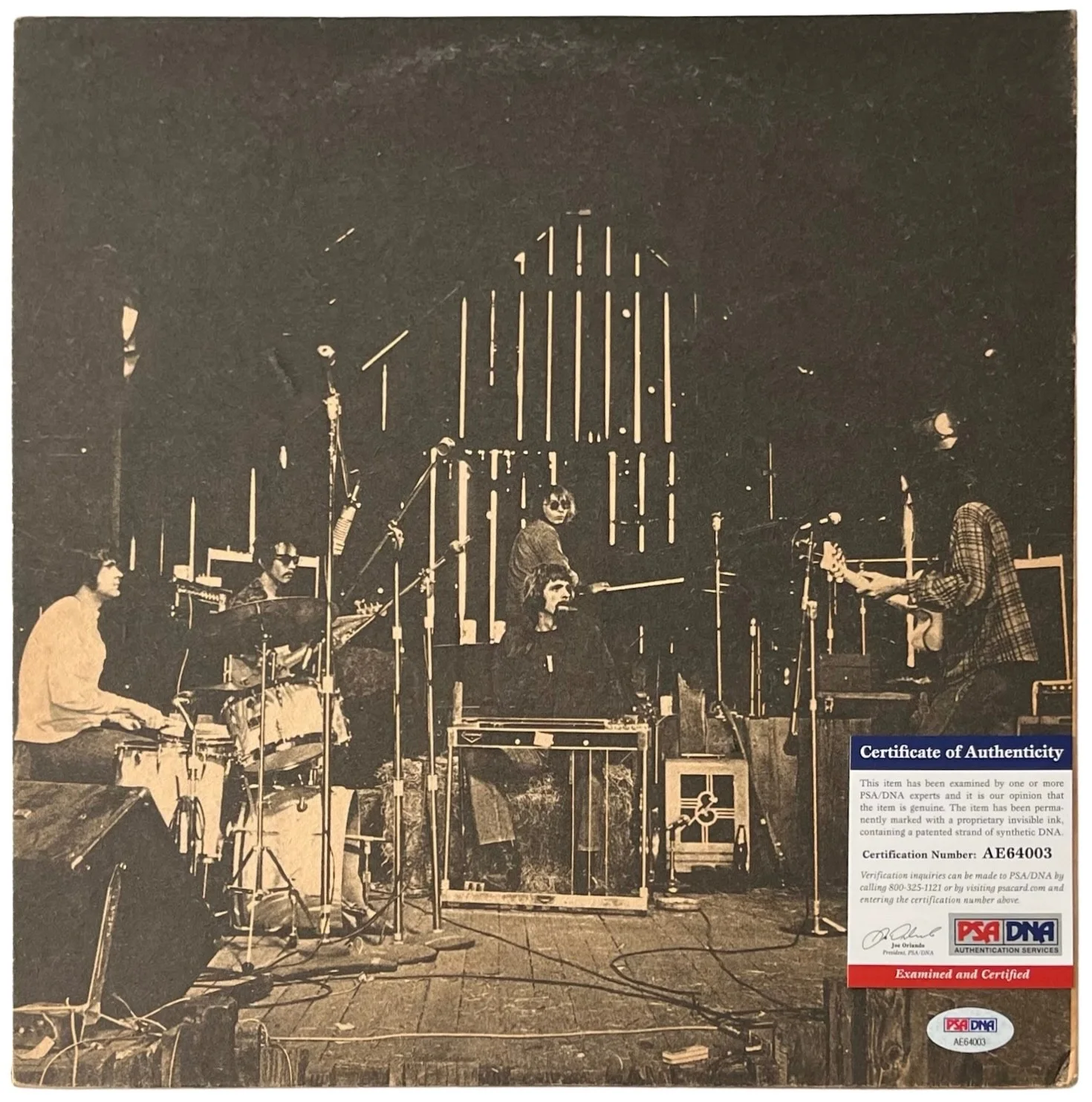 Neil Young Signed Harvest Vinyl Record PSA COA, image 3