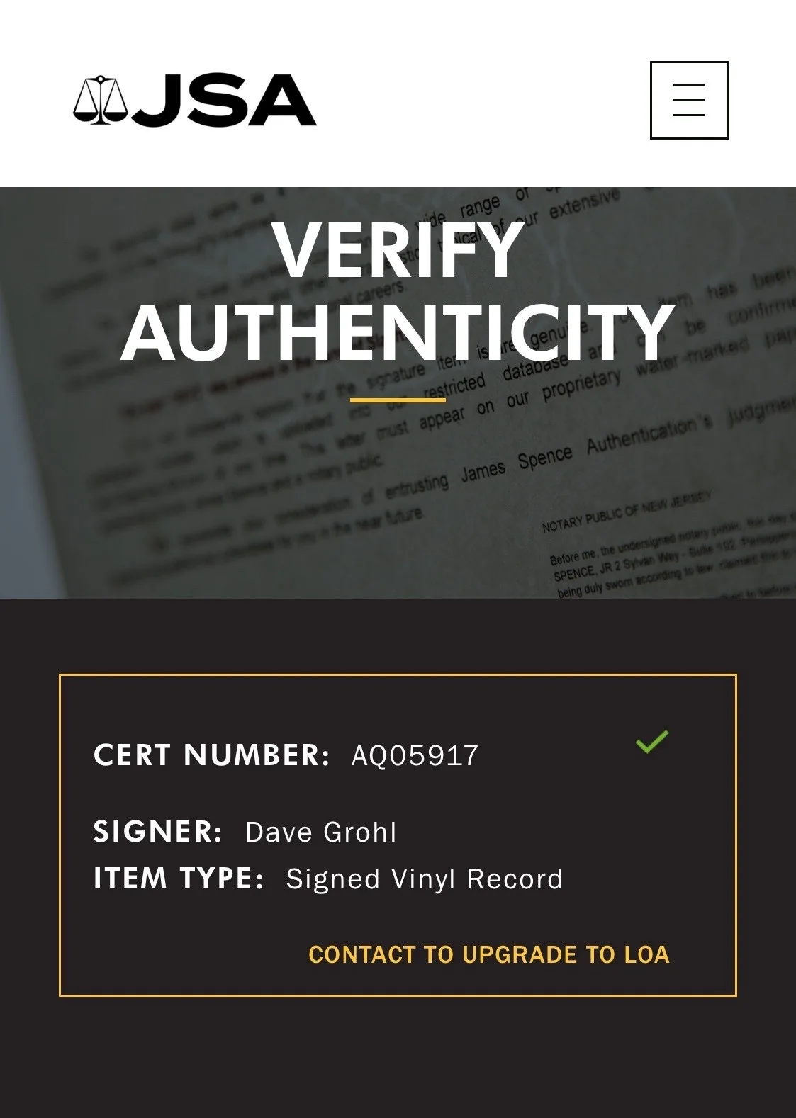 Dave Grohl Signed Foo Fighters The Colour And The Shape Vinyl Record JSA COA, image 4