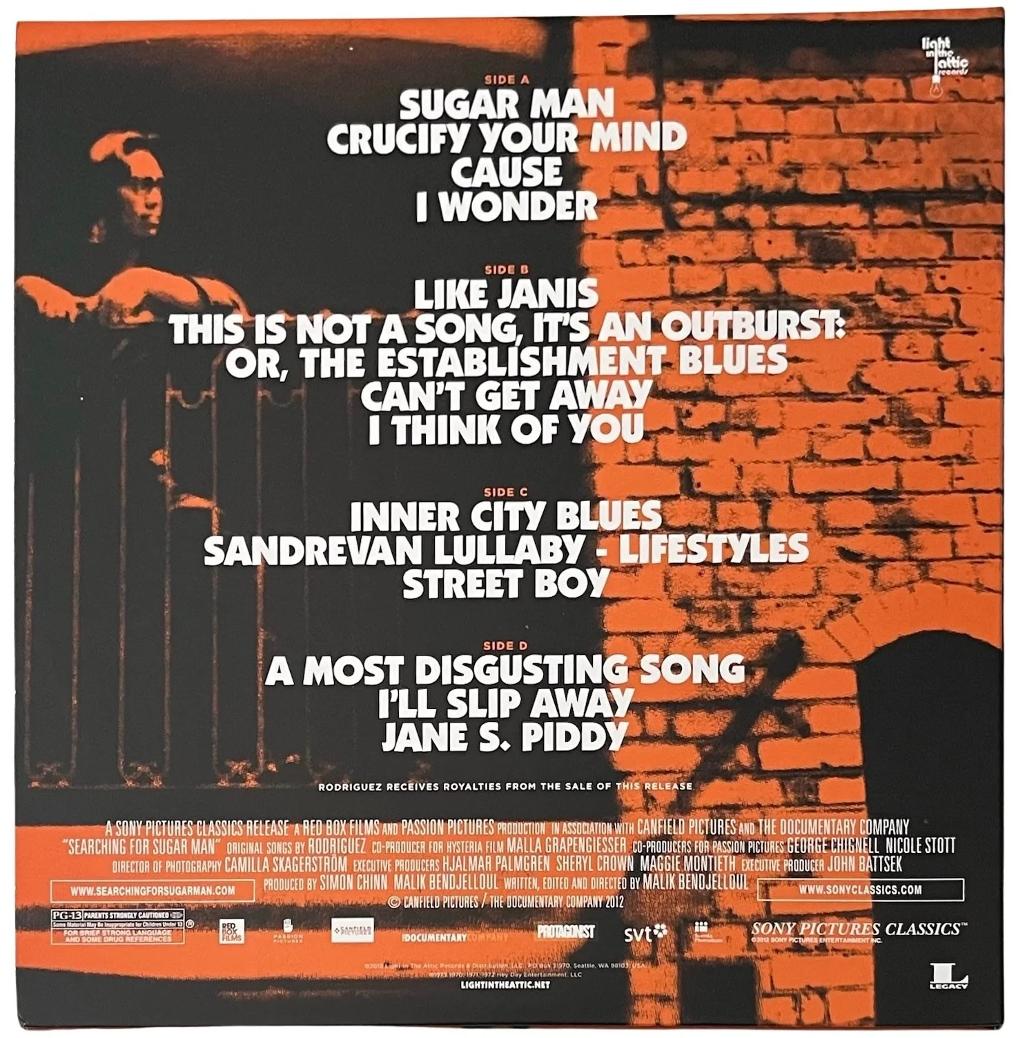 Sixto Rodriguez Signed Searching For Sugar Man Soundtrack Vinyl Record JSA LOA, изображение 3