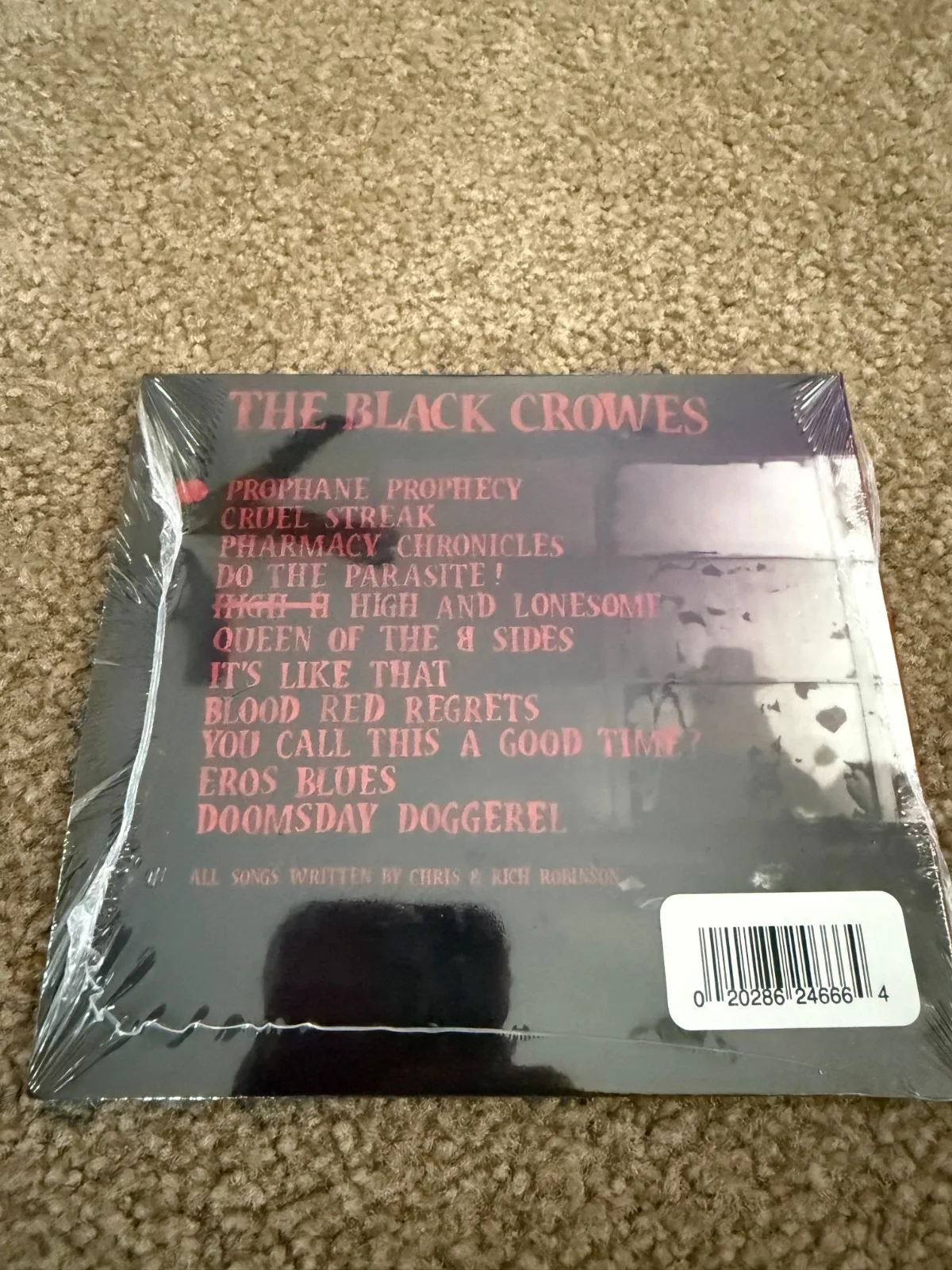 Black Crowes a pound of feathers CD with signed art card, изображение 2