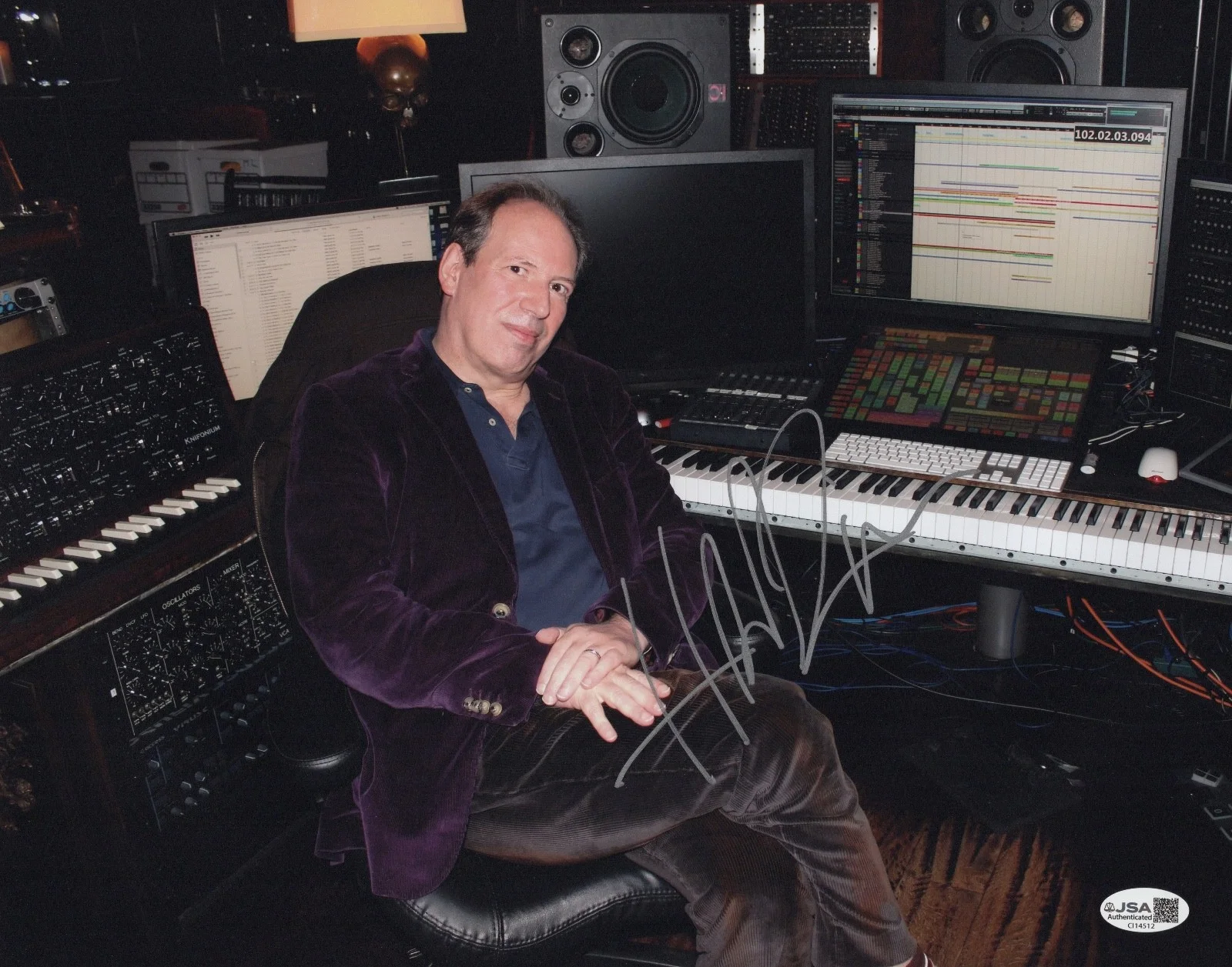 Hans Zimmer Signed 11x14 Photo JSA COA CI14512, изображение 2