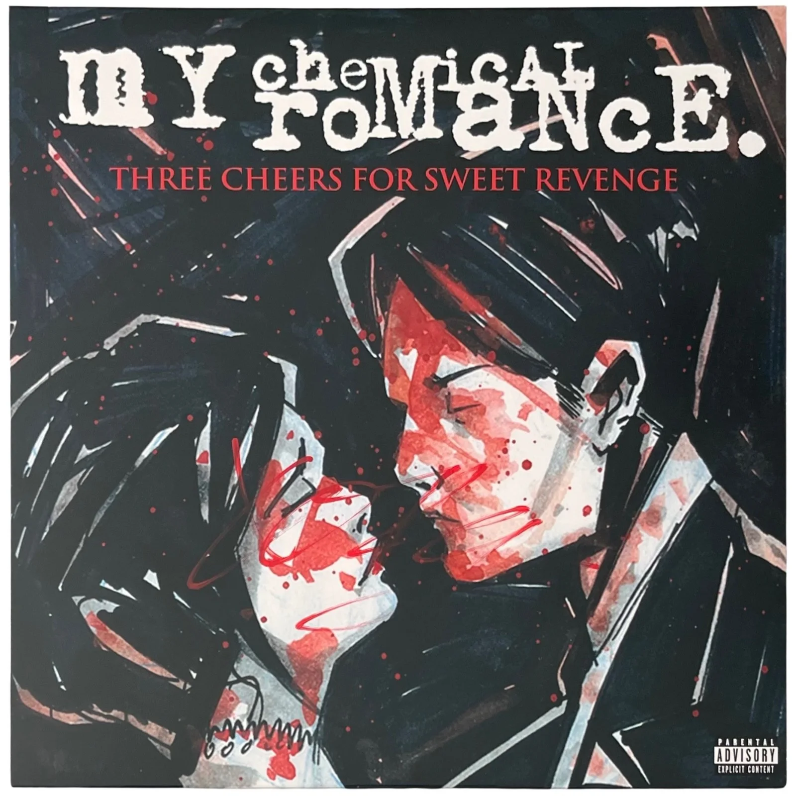 Gerard Way Signed My Chemical Romance Three Cheers For Sweet Revenge Record JSA, image 2