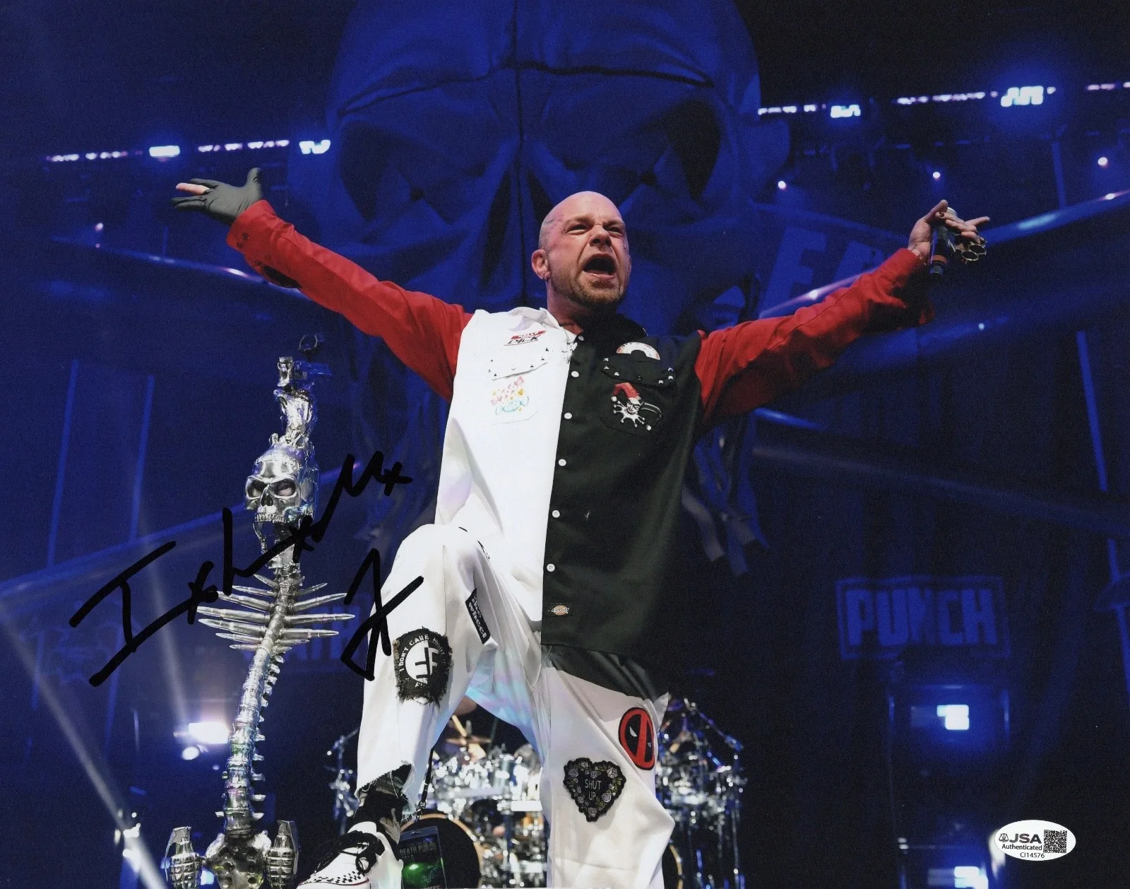 Ivan Moody Five Finger Death Punch Signed 11x14 Photo JSA COA CI14576, изображение 2
