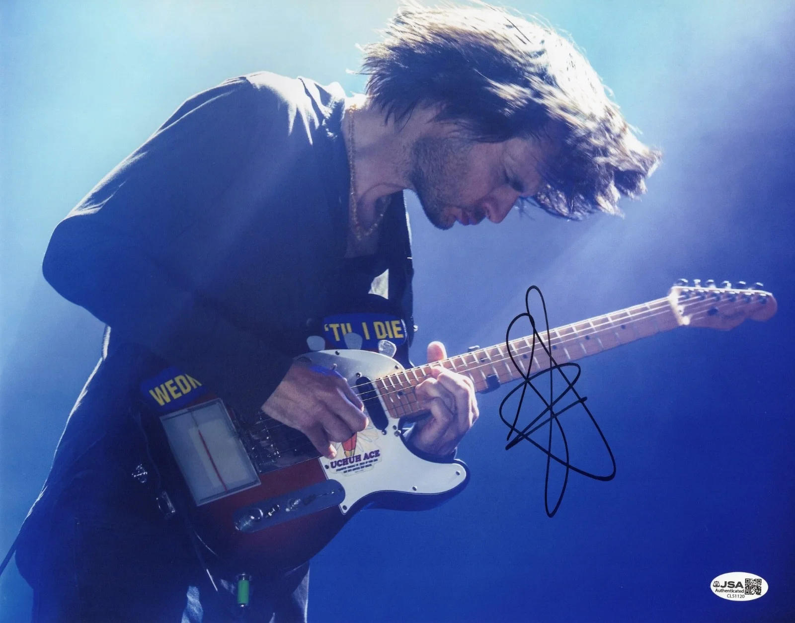 Jonny Greenwood Radiohead Signed 11x14 Photo JSA COA CL51120, изображение 2