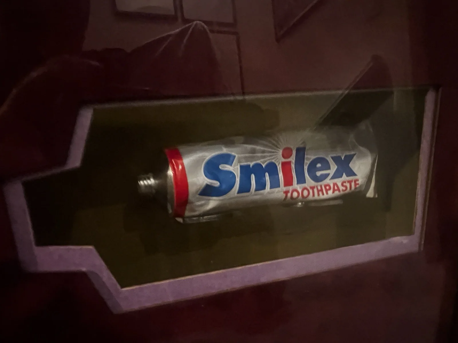 Charlie & The Chocolate Factory Framed Prop - SMILEX toothpaste, lid & Box Rare, image 4
