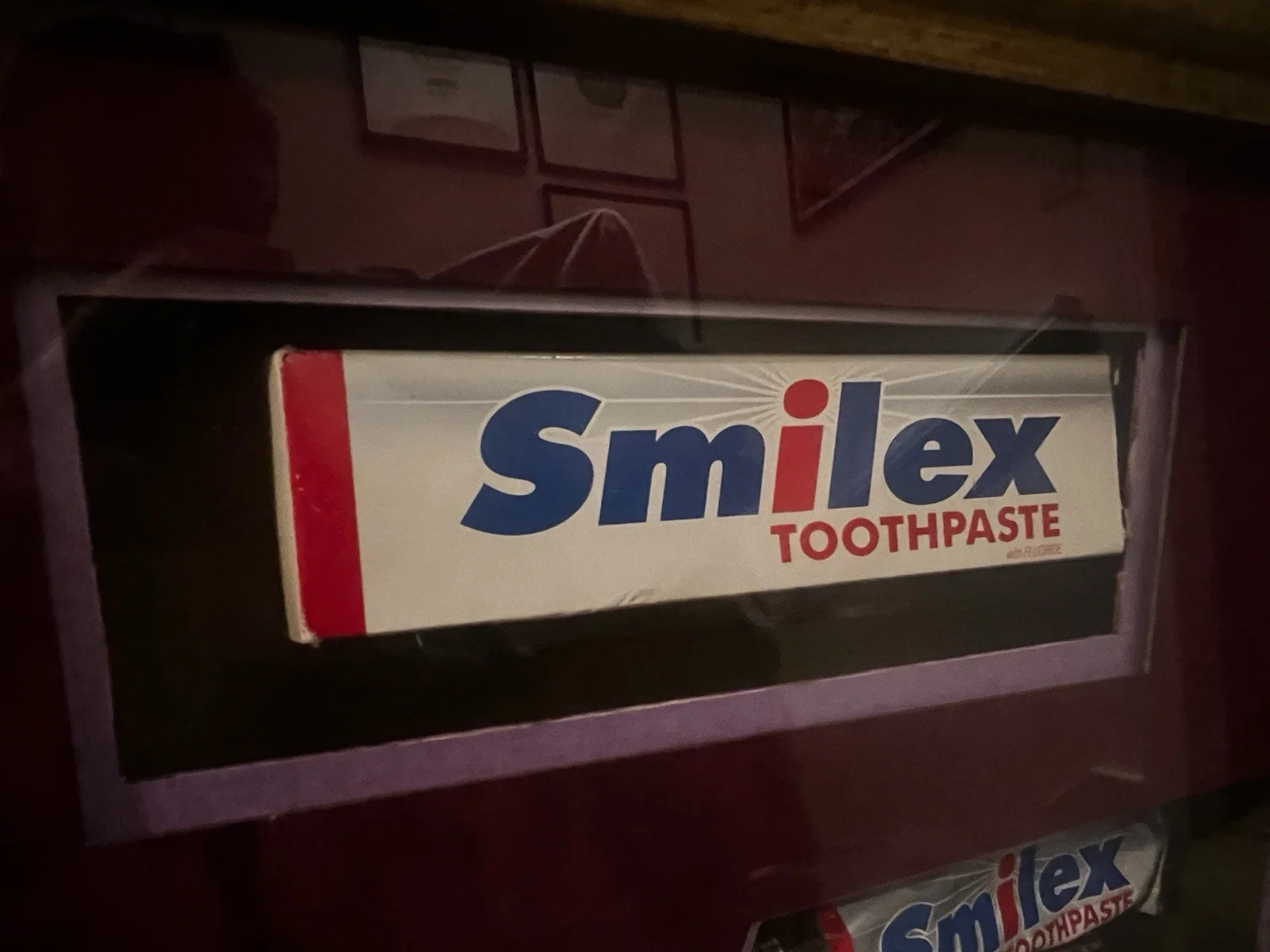 Charlie & The Chocolate Factory Framed Prop - SMILEX toothpaste, lid & Box Rare, image 5