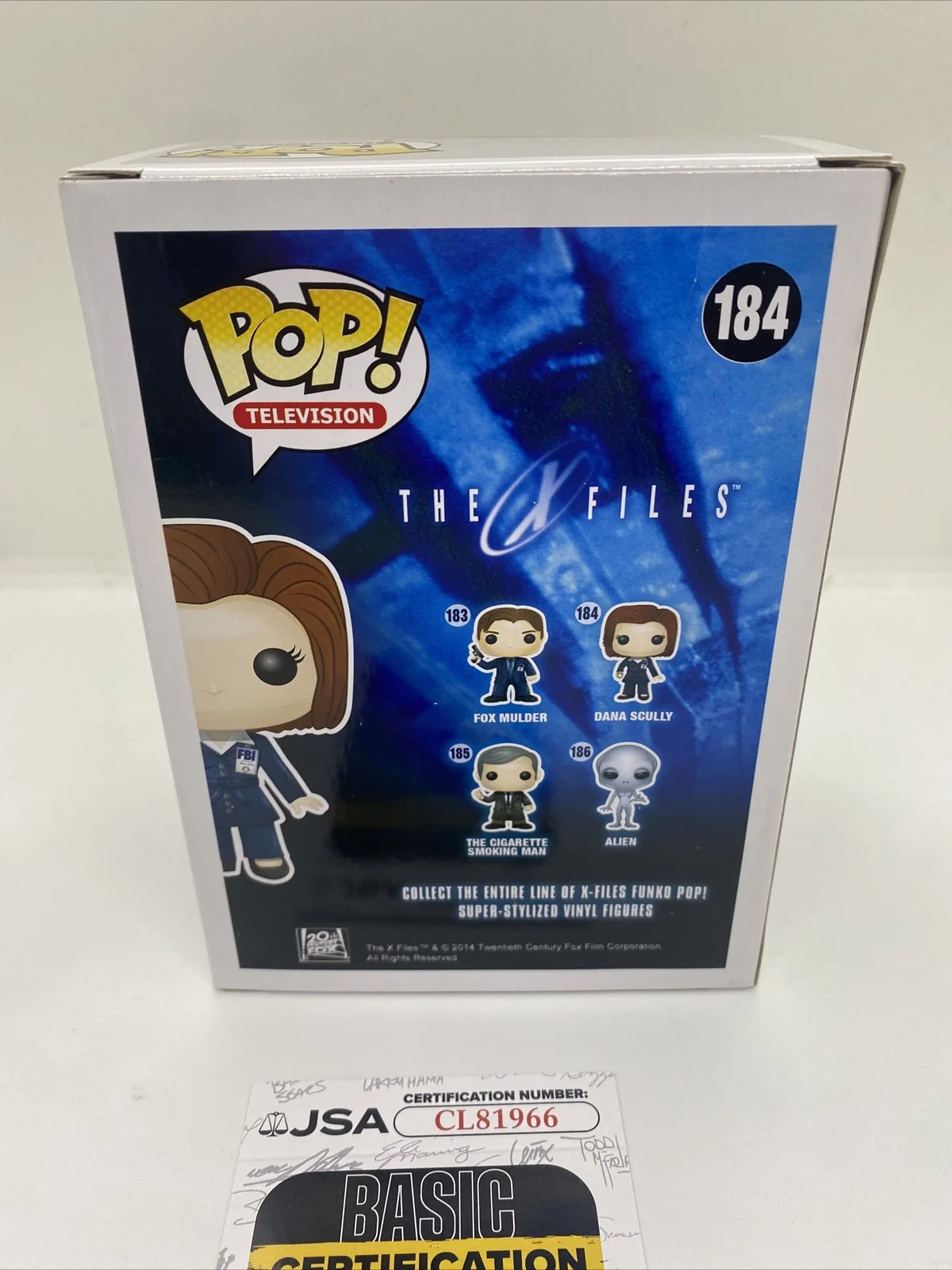 Gillian Anderson — Gillian Anderson Signed Funko Pop #1613 "Dana Scully" Funko Pop! #1613 JSA COA, image 3