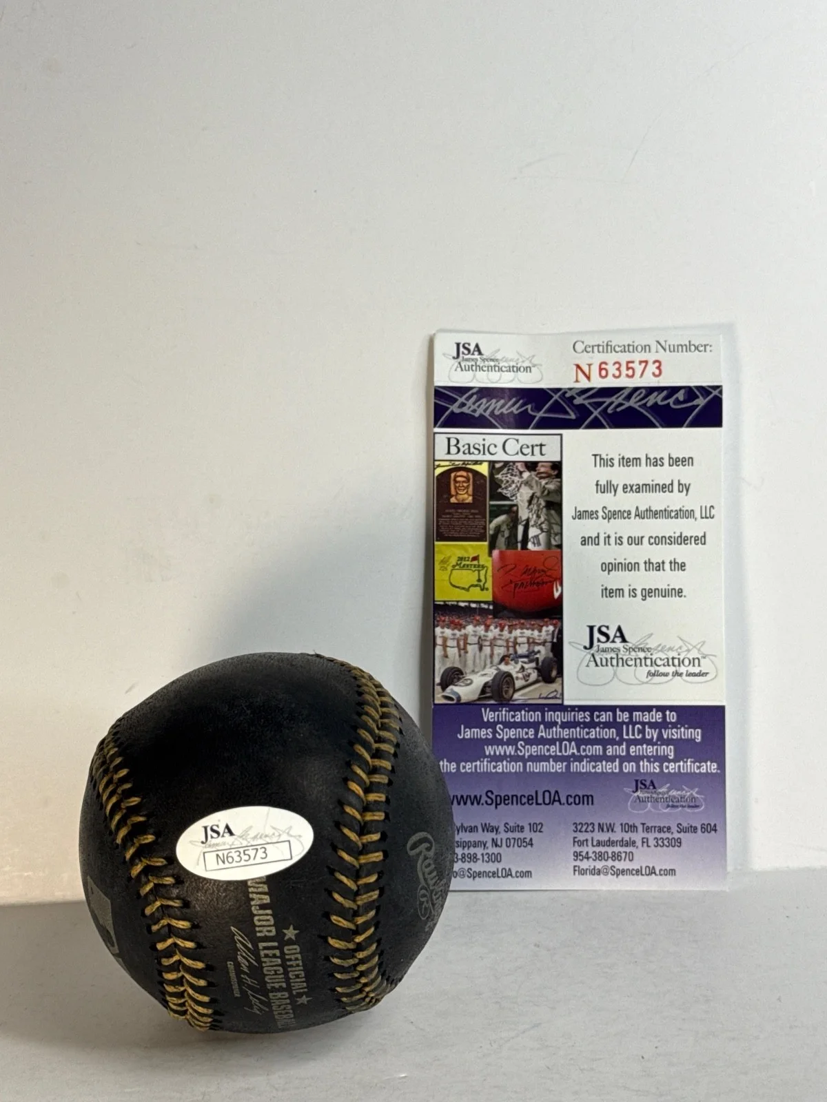Stan Lee — Stan Lee Signed Black Baseball Marvel Spider-Man JSA N63573, image 2