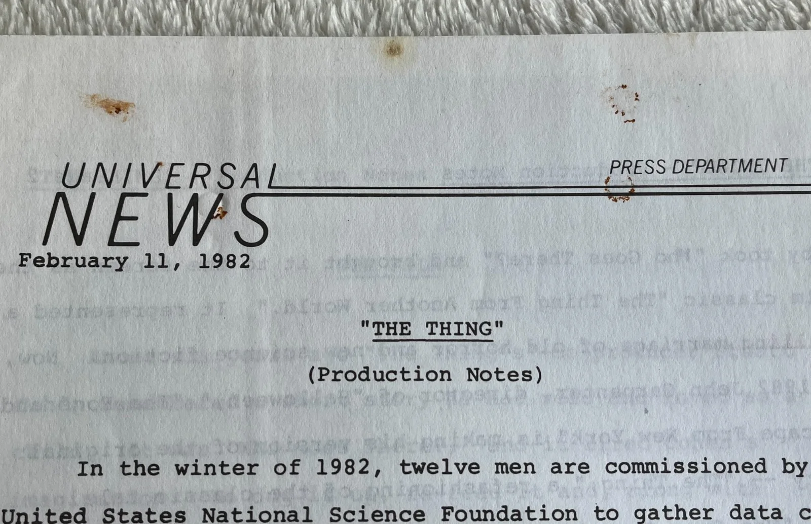 john carpenters the thing production notes & press premier event books very rare, изображение 4