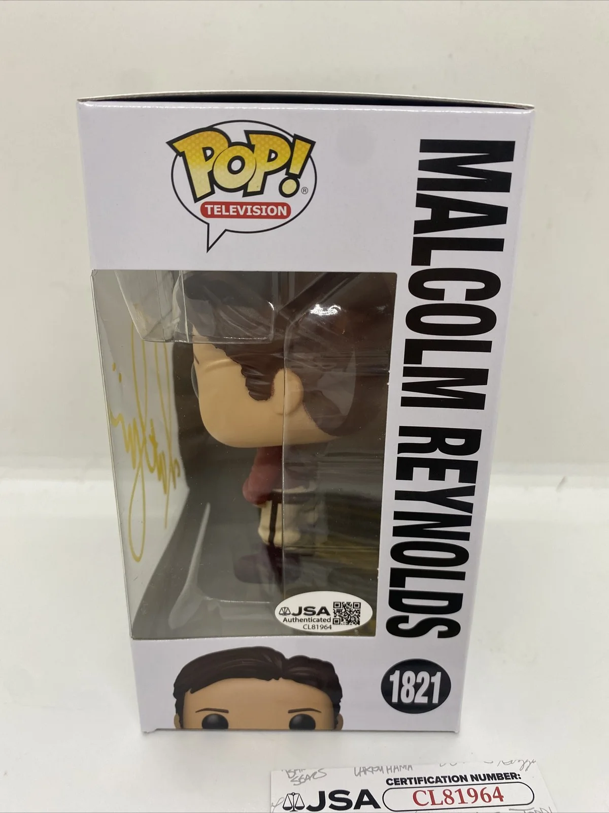 Nathan Fillion — Signed Funko Pop #1821 - Firefly - Malcolm Reynolds - Nathan Fillion JSA COA, изображение 2