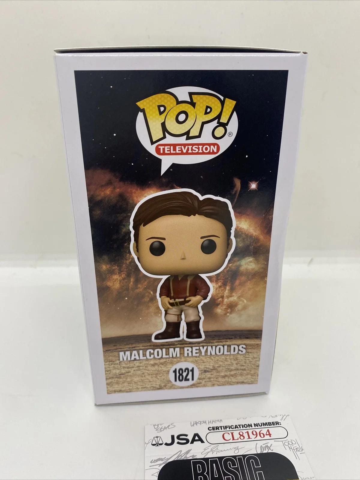 Nathan Fillion — Signed Funko Pop #1821 - Firefly - Malcolm Reynolds - Nathan Fillion JSA COA, изображение 4
