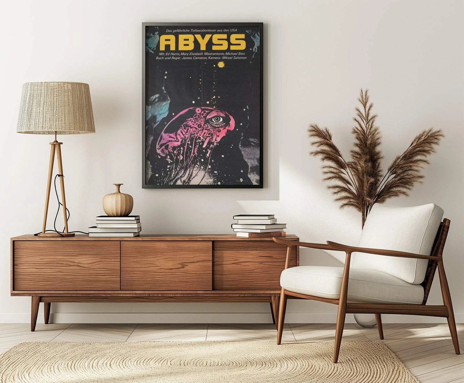 The Abyss 1990 East German A1 Film Poster, image 2